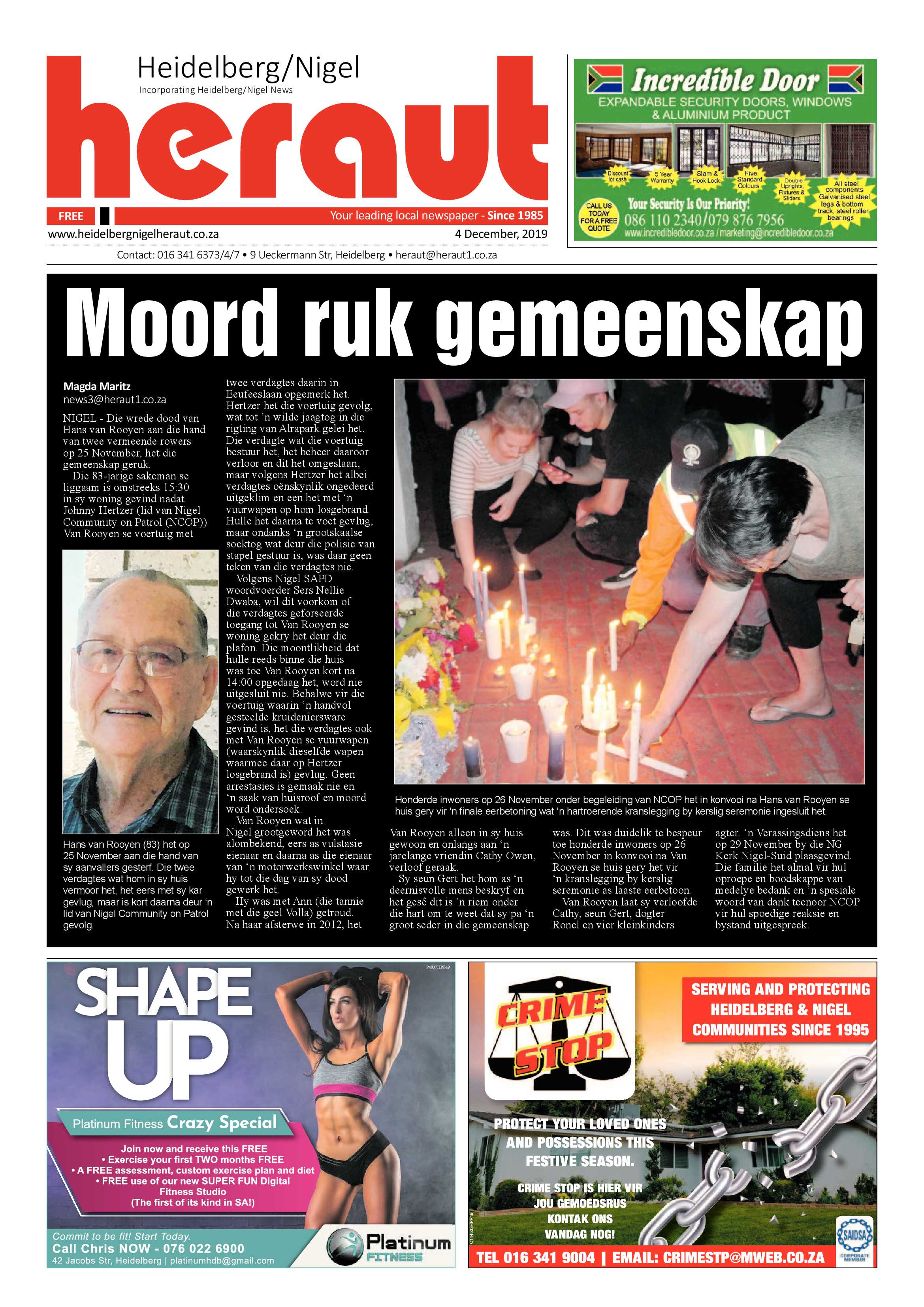 Heidelberg Heraut 04 December 2019 page 1