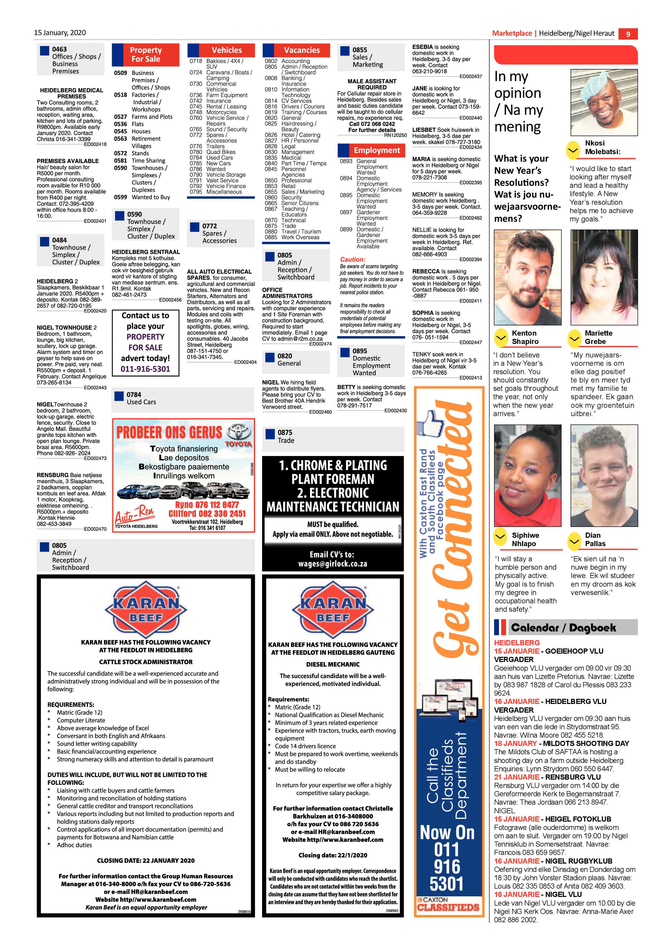 Heidelberg Heraut 15 January 2020 page 9