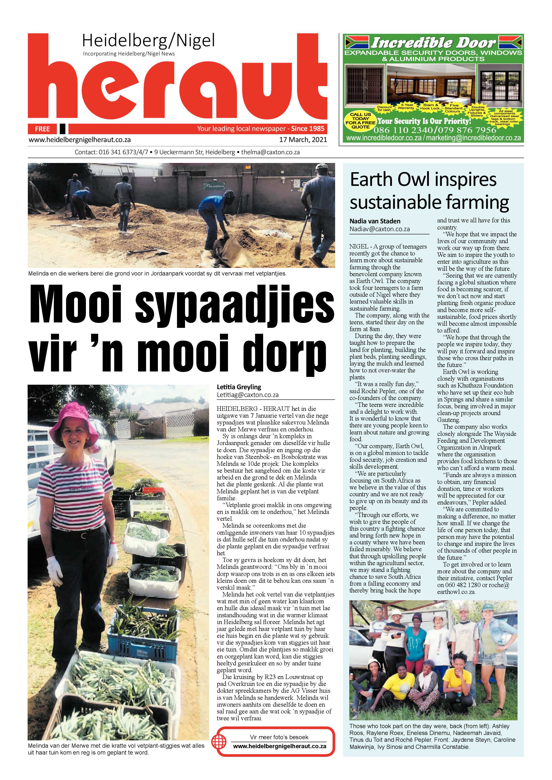 Heidelberg Heraut 17 March 2021 page 1