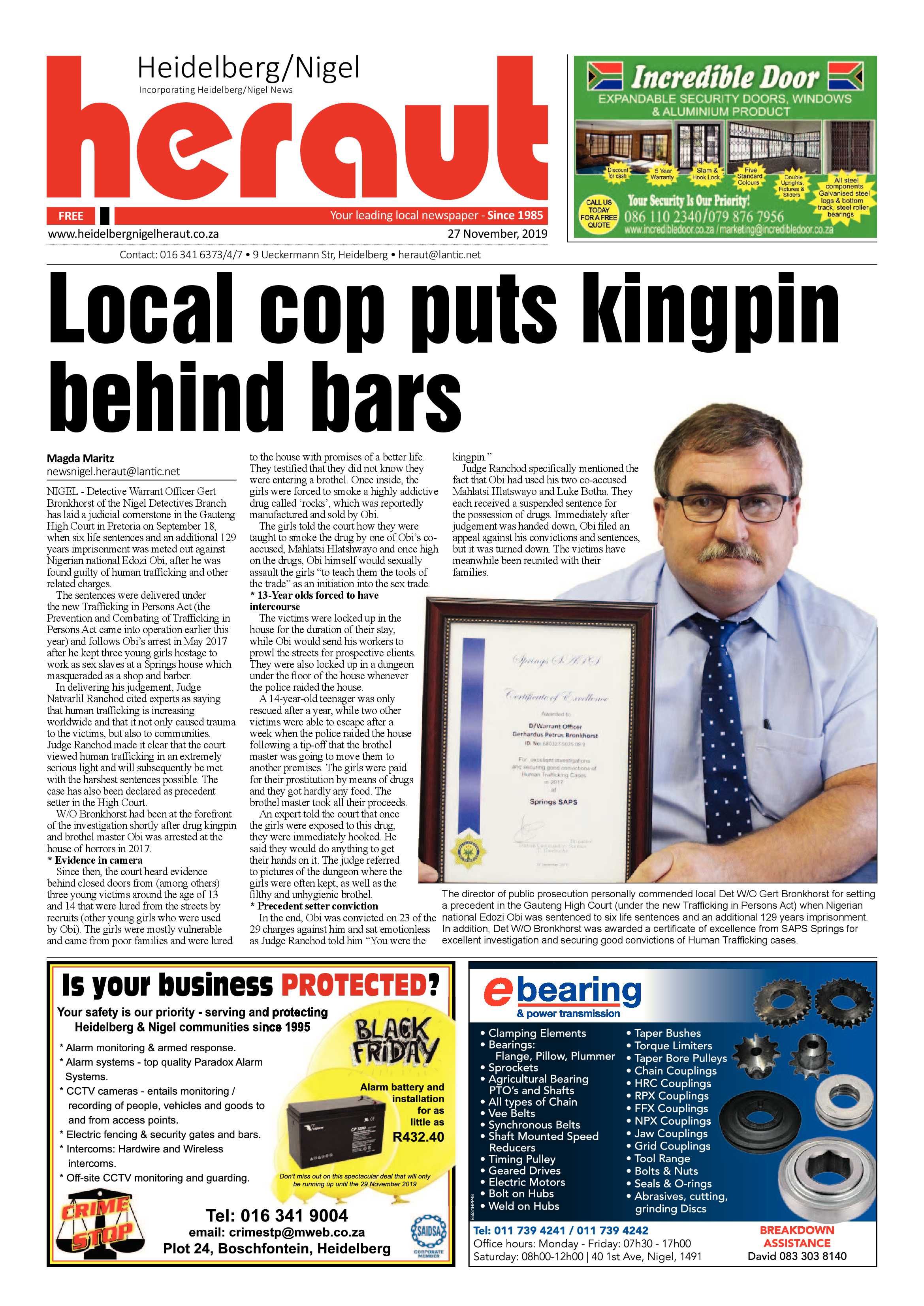 Heidelberg Heraut 28 November 2019 page 1