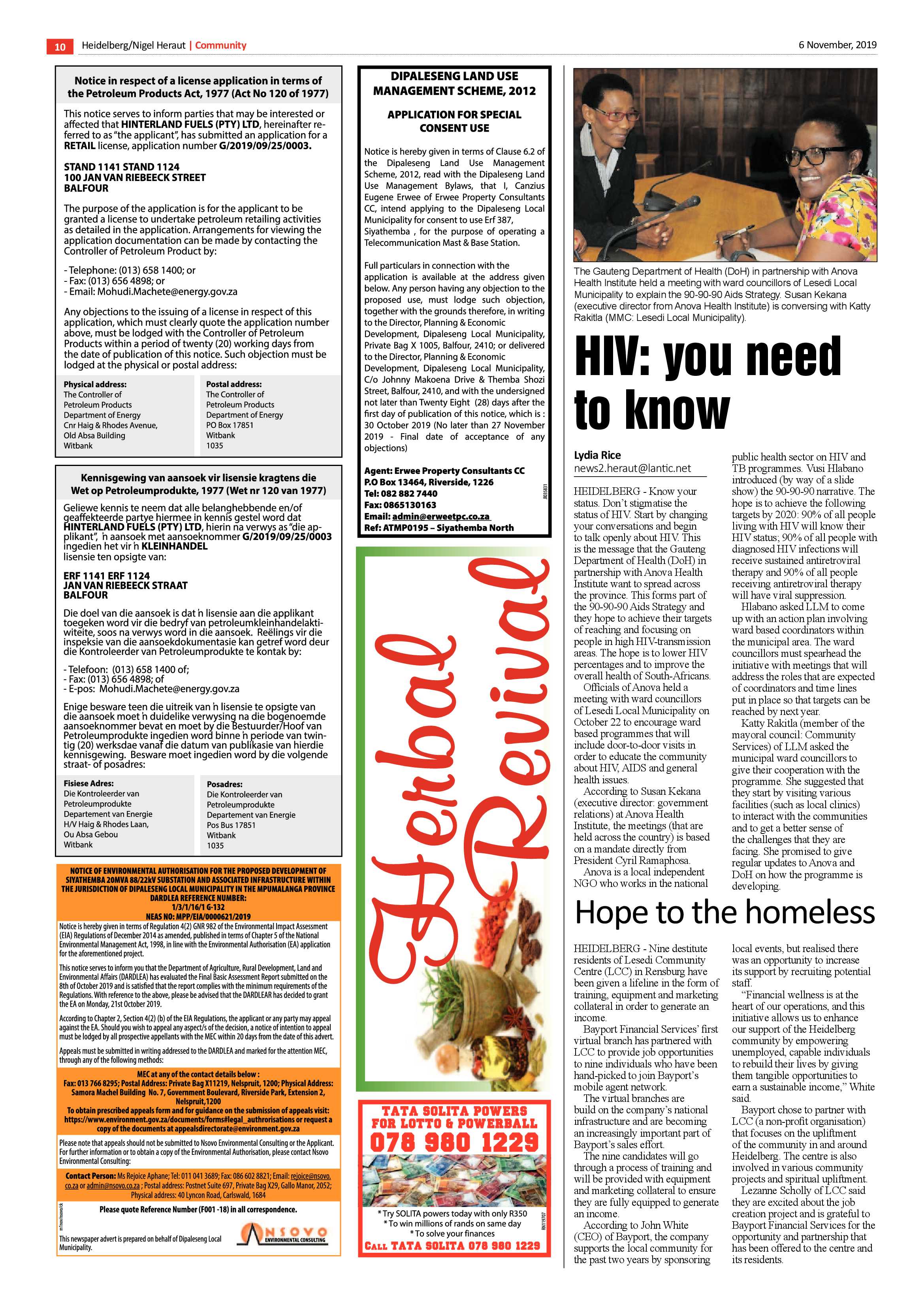 Heidelberg Heraut News 06 November 2019 page 10