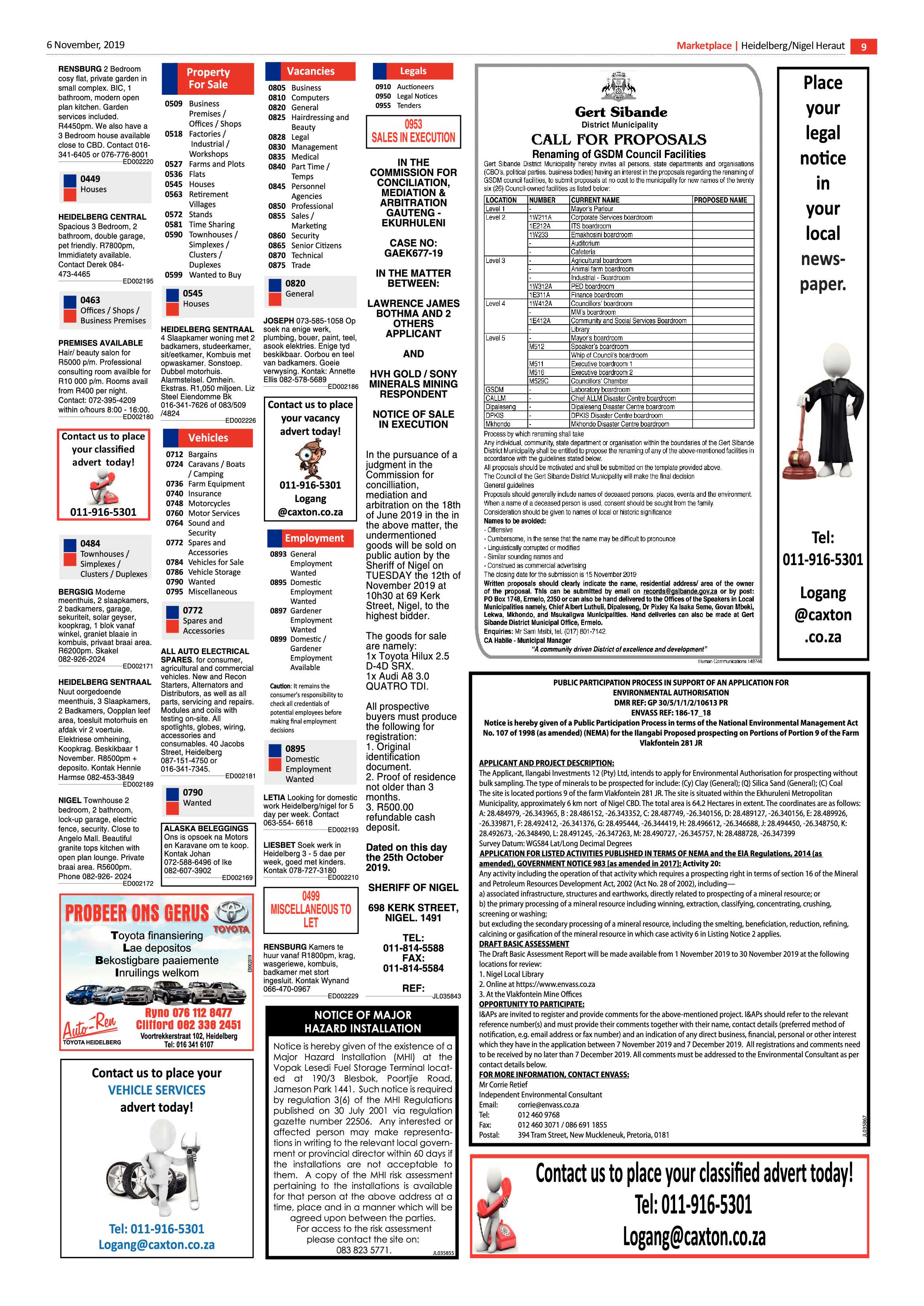 Heidelberg Heraut News 06 November 2019 page 9