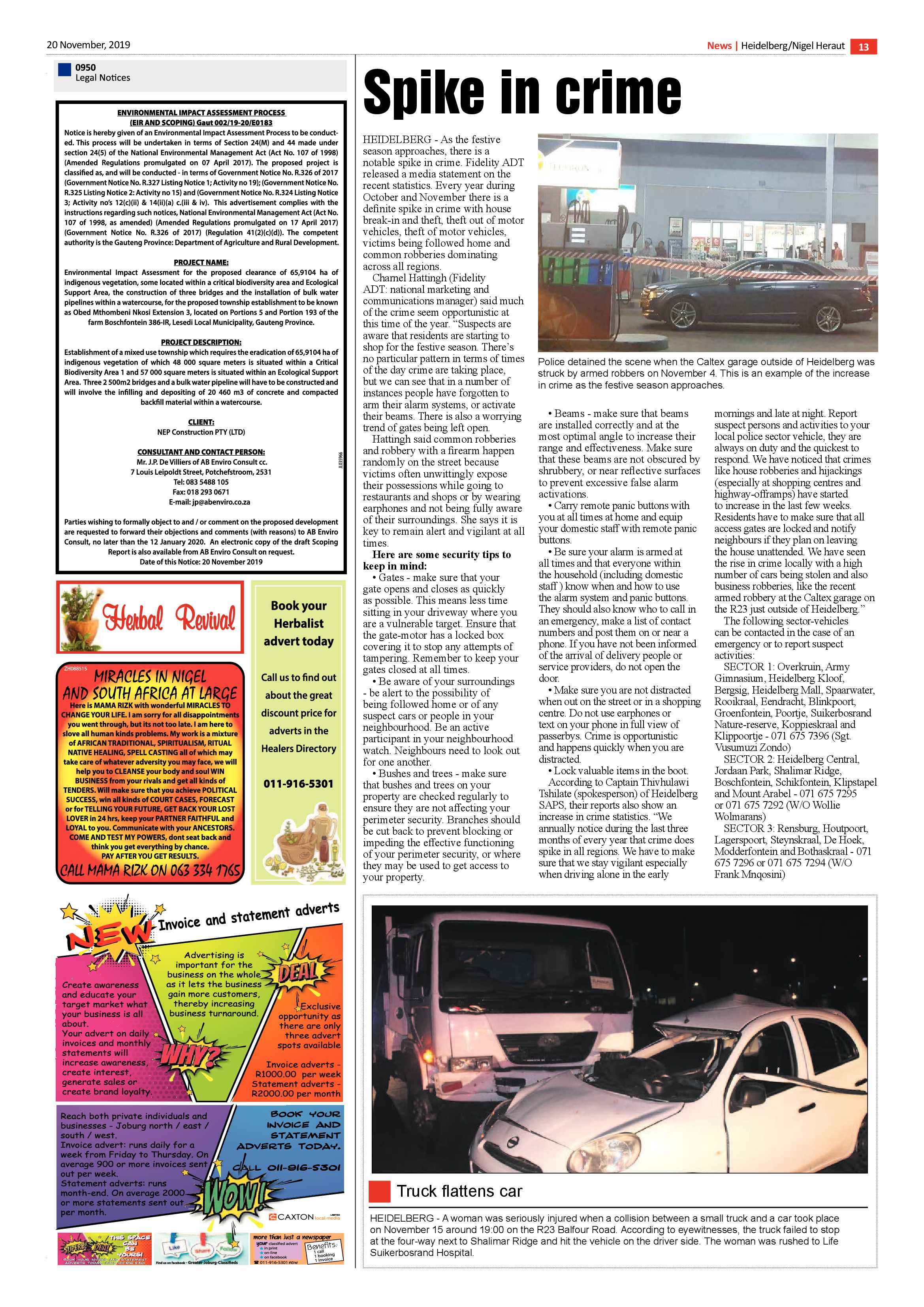 Heidelberg Heraut News 22 November 2019 page 13