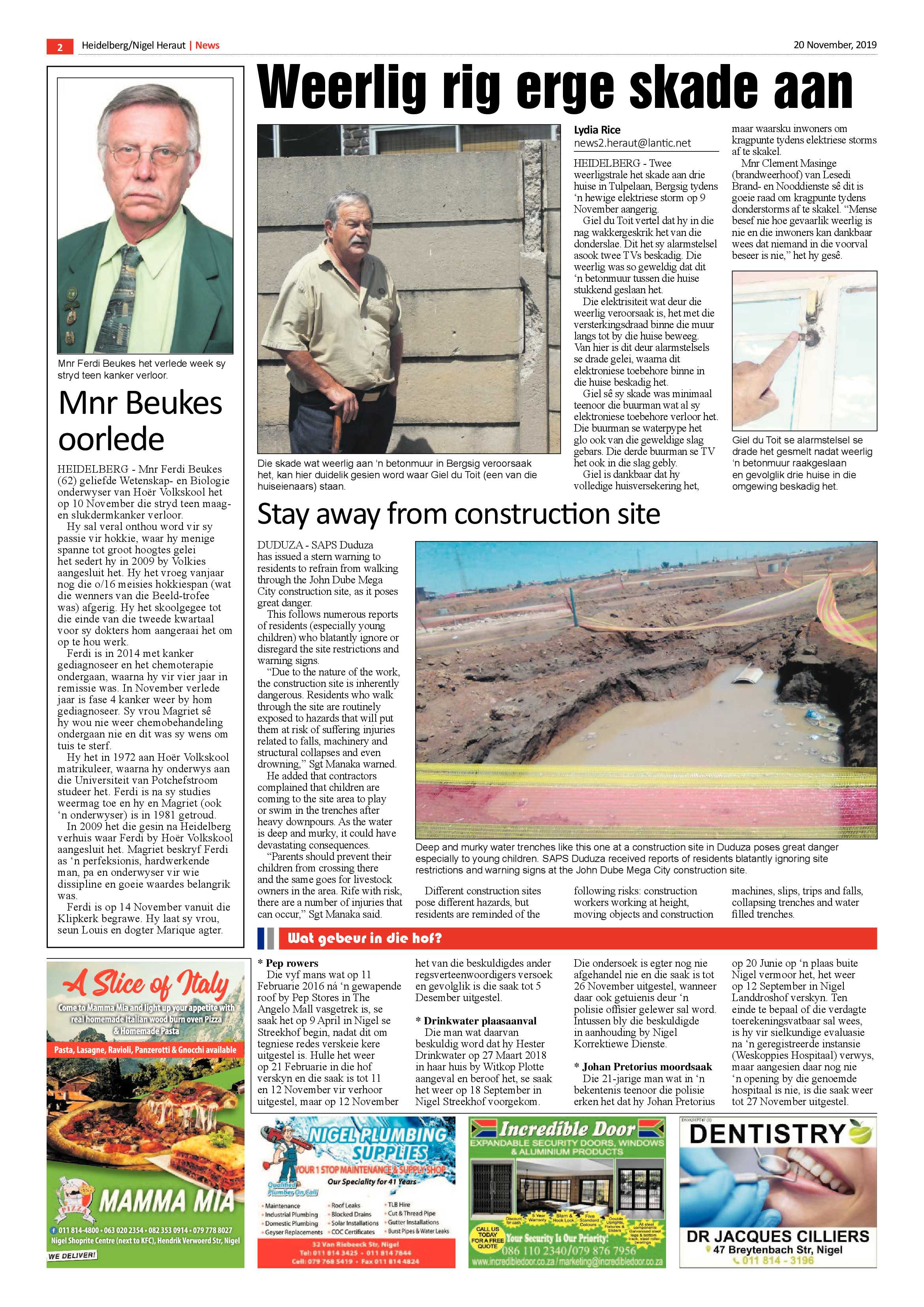 Heidelberg Heraut News 22 November 2019 page 2