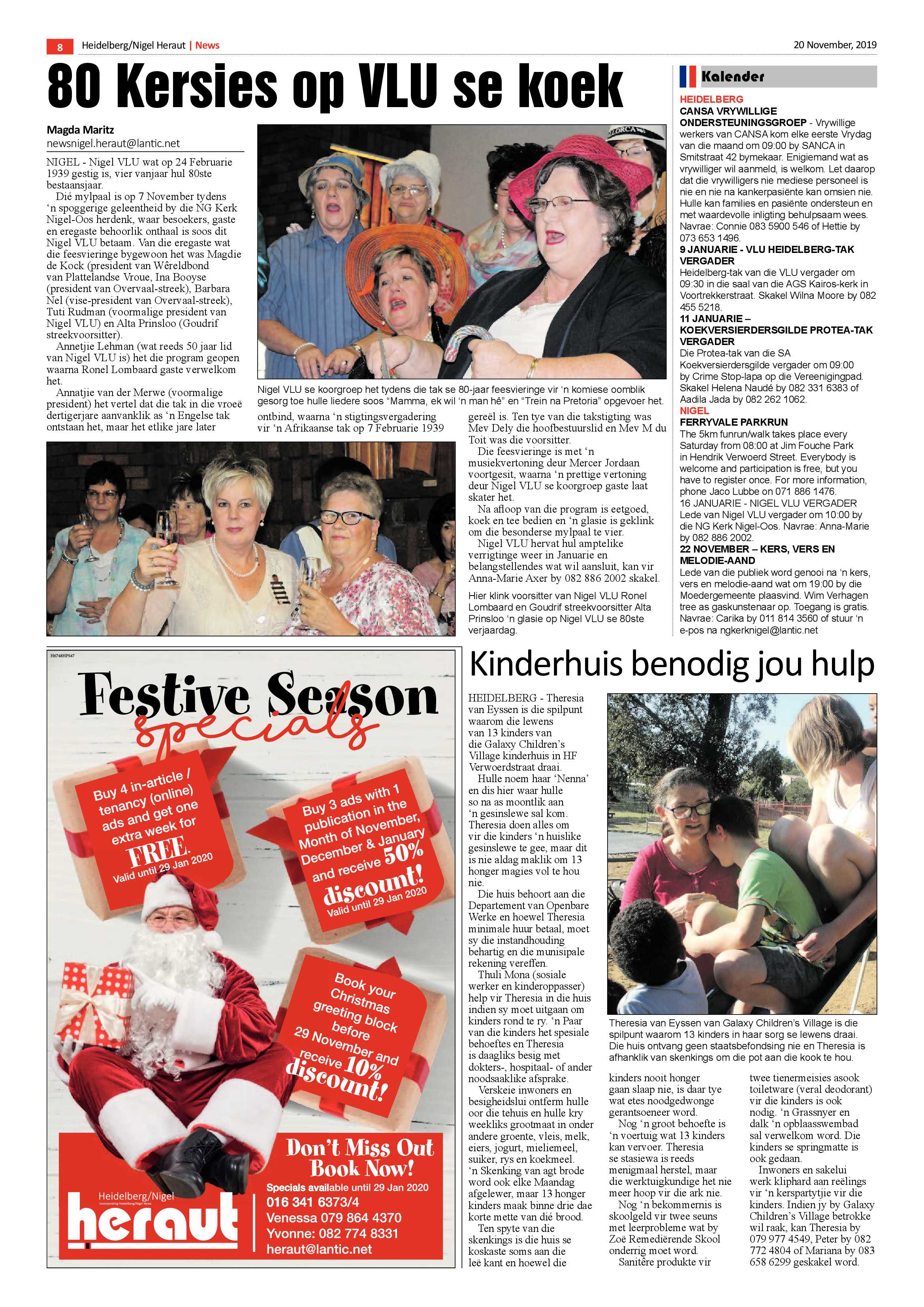 Heidelberg Heraut News 22 November 2019 page 8