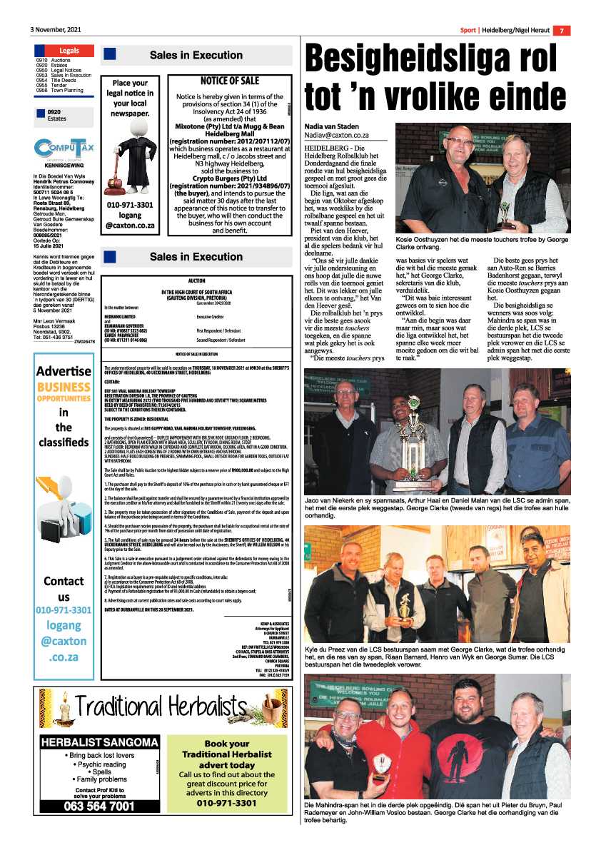 Heidelberg Nigel Herald 03 November 2021 page 7