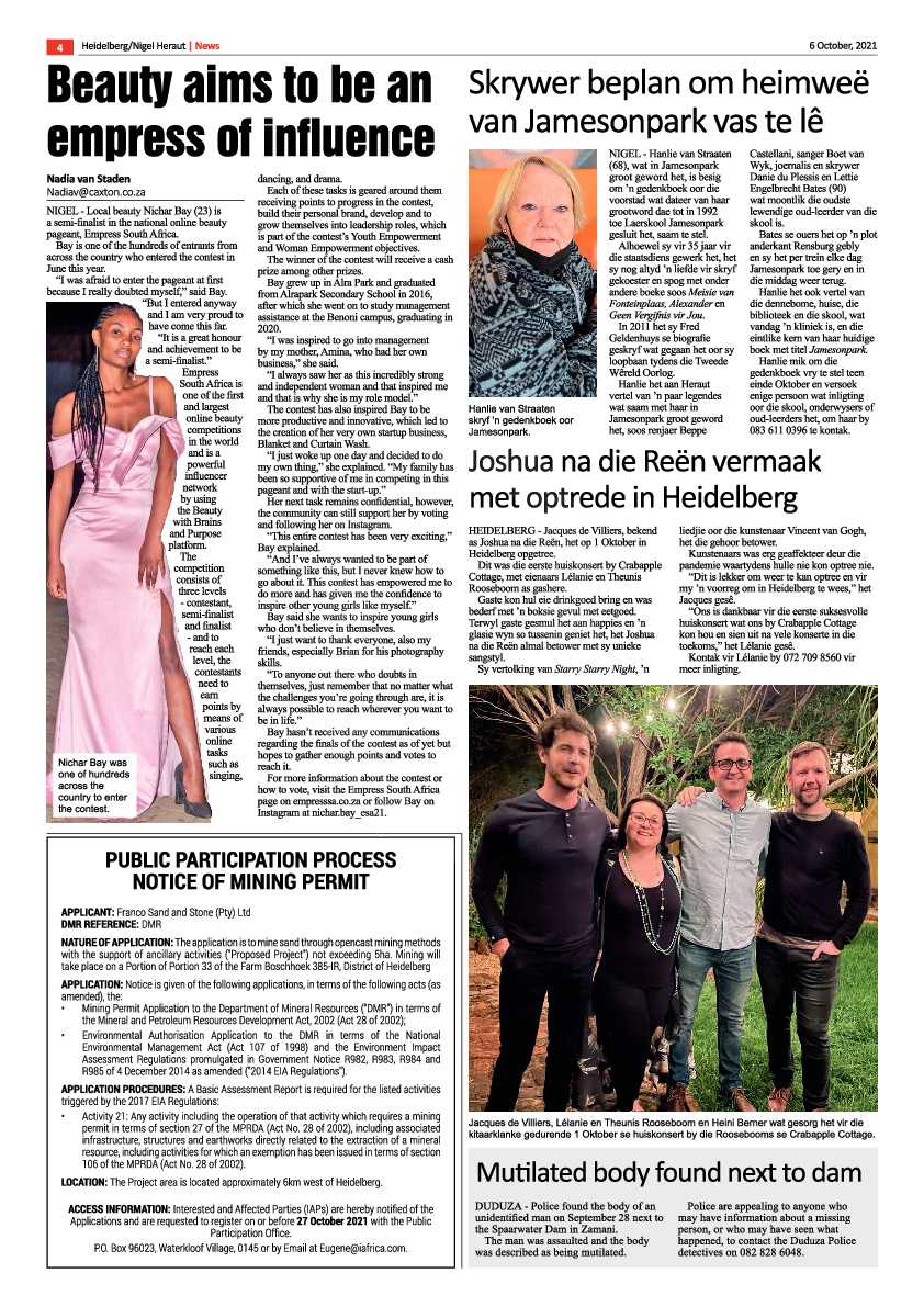 Heidelberg Nigel Herald 06 October 2021 page 4