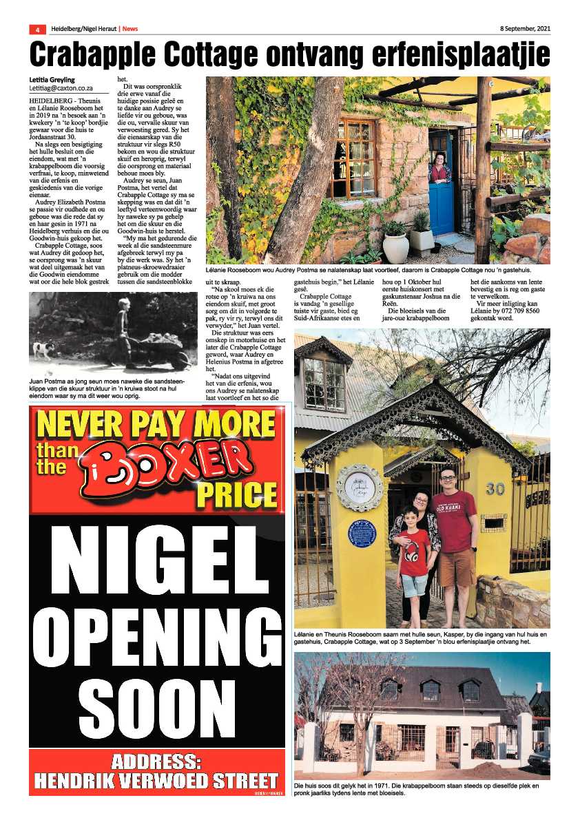 Heidelberg Nigel Herald 08 September 2021 page 4