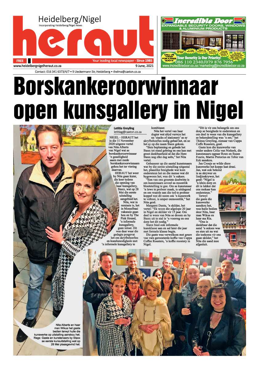 Heidelberg Nigel Herald 09 June 2021 page 1