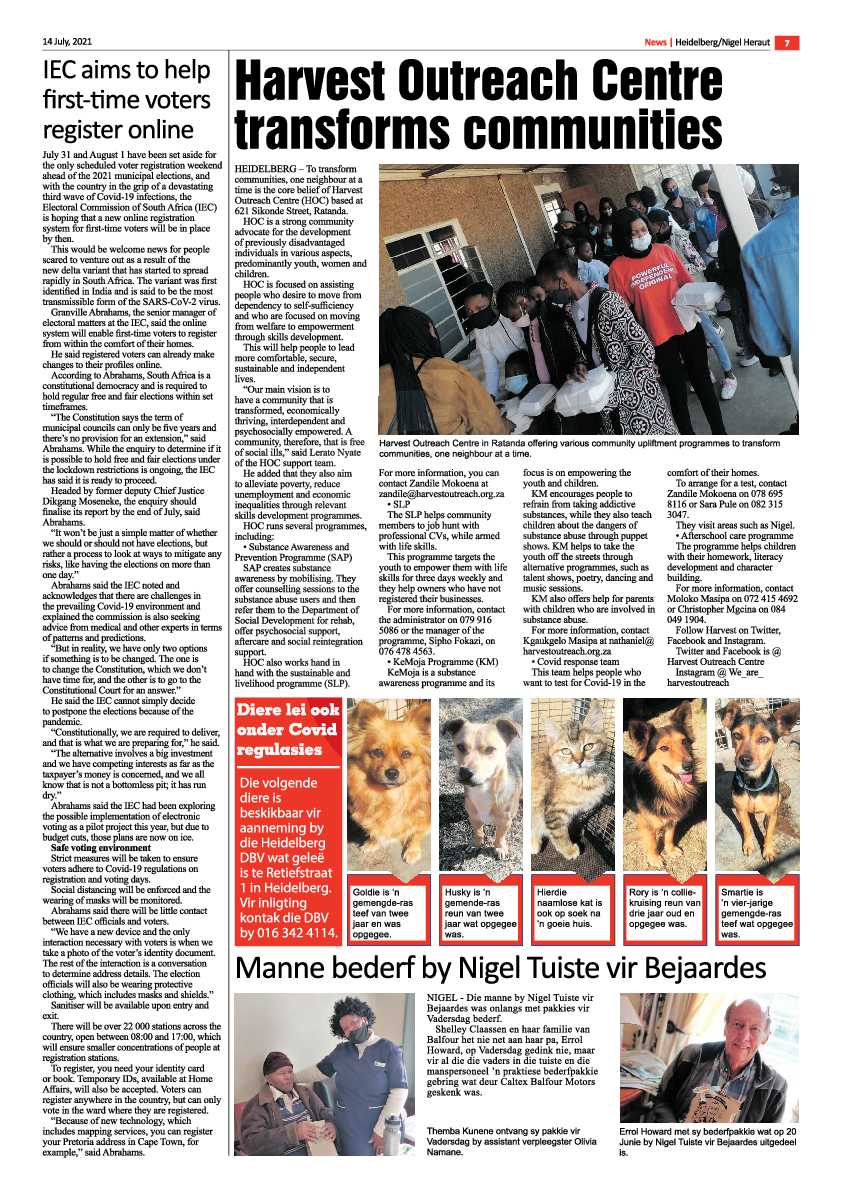 Heidelberg Nigel Herald 14 July 2021 page 7