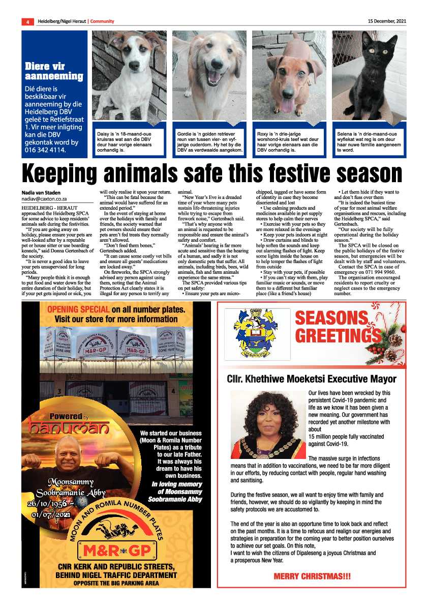 Heidelberg Nigel Herald 15 December 2021 page 4