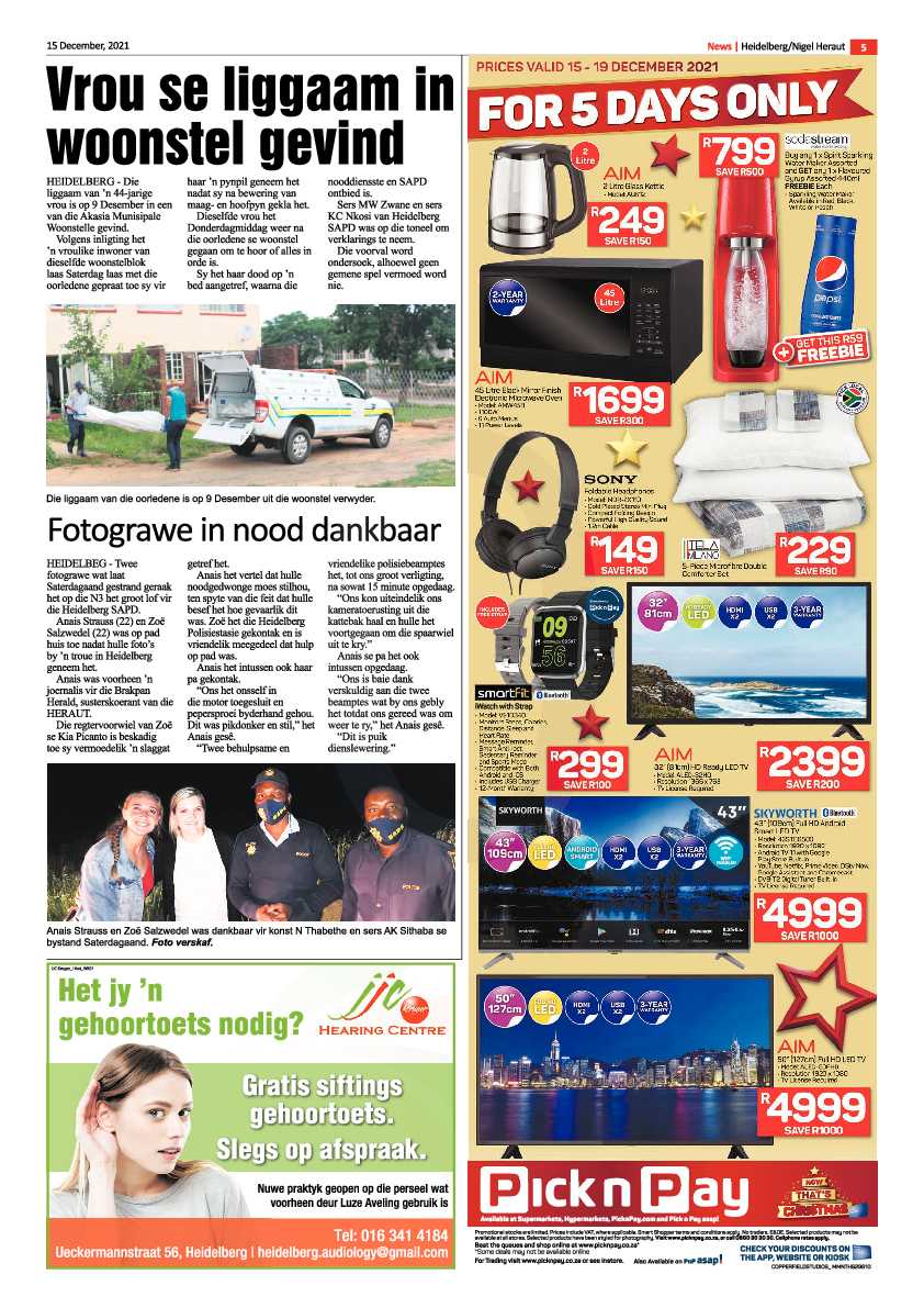 Heidelberg Nigel Herald 15 December 2021 page 5
