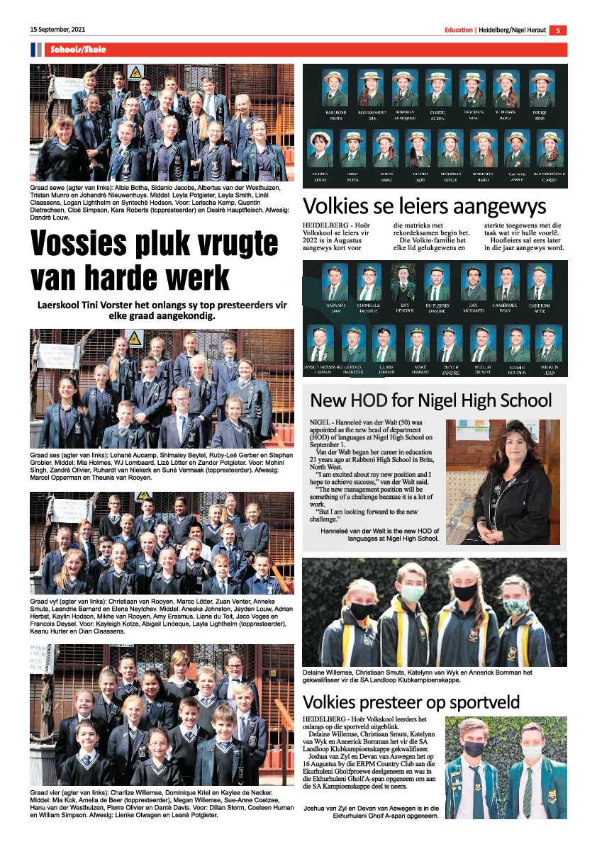 Heidelberg Nigel Herald 15 September 2021 page 5
