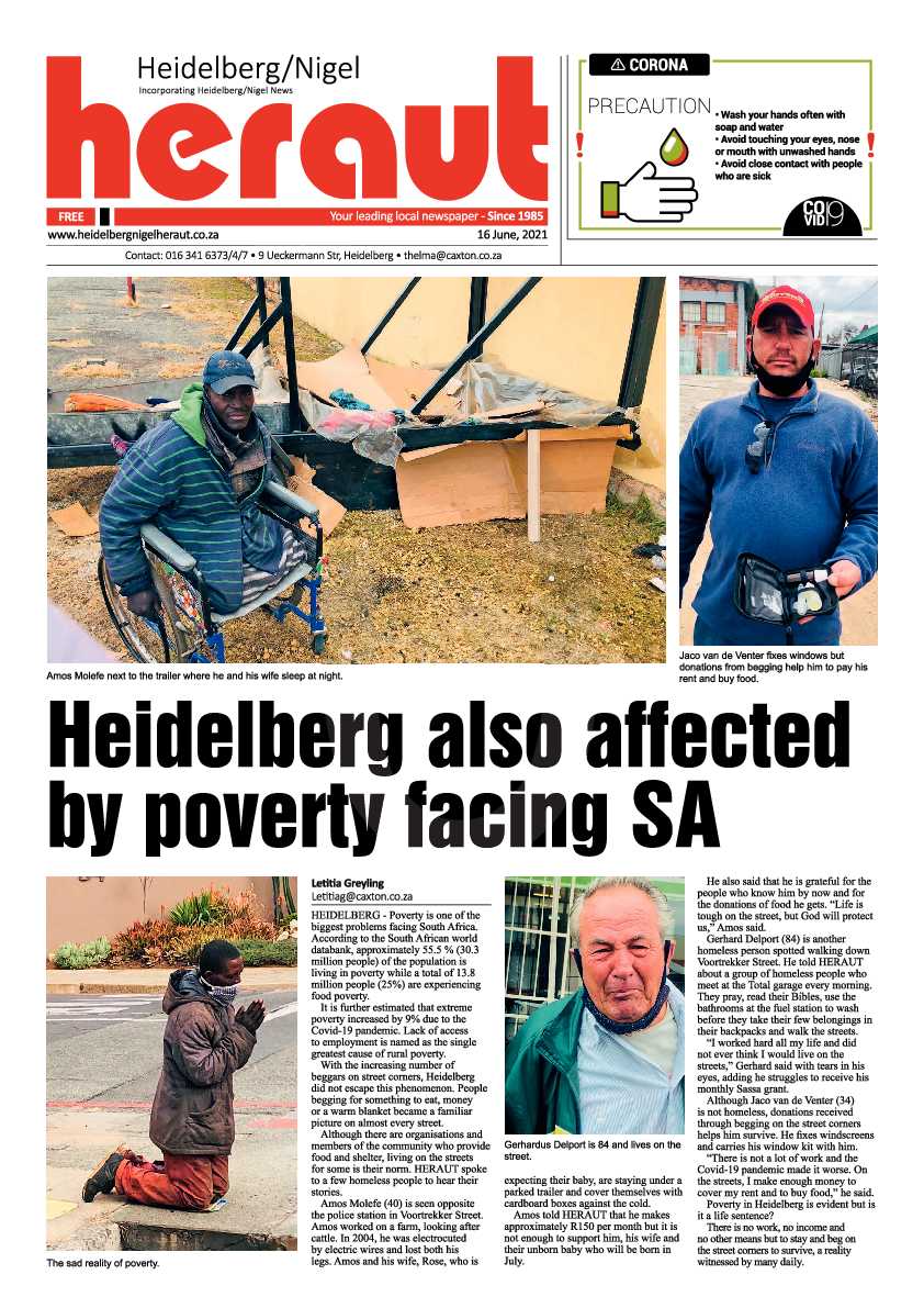 Heidelberg Nigel Herald 16 June 2021 page 1