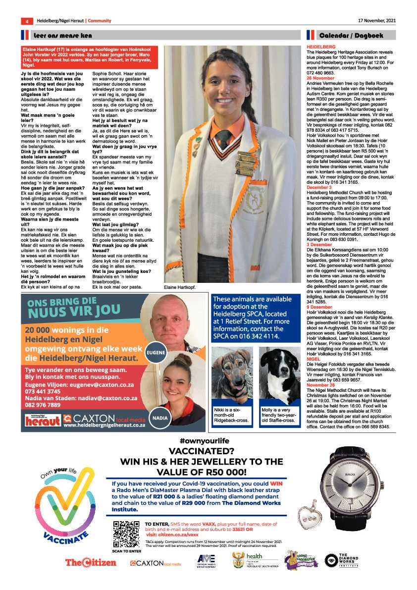 Heidelberg Nigel Herald 17 November 2021 page 4