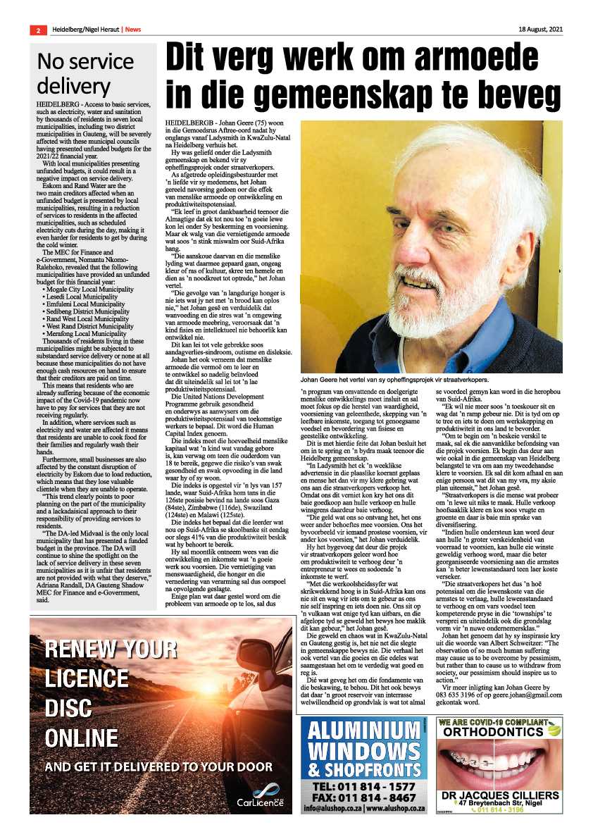 Heidelberg Nigel Herald 18 August 2021 page 2