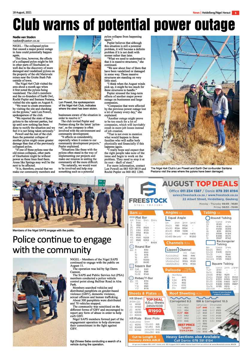 Heidelberg Nigel Herald 18 August 2021 page 3