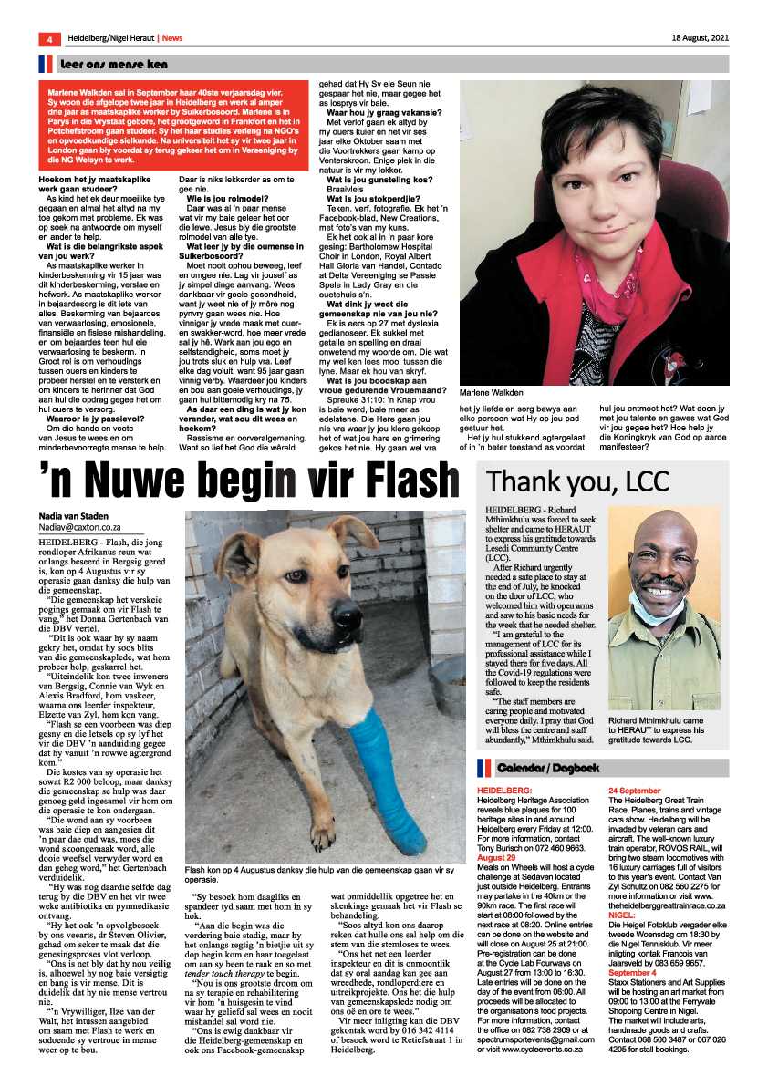 Heidelberg Nigel Herald 18 August 2021 page 4