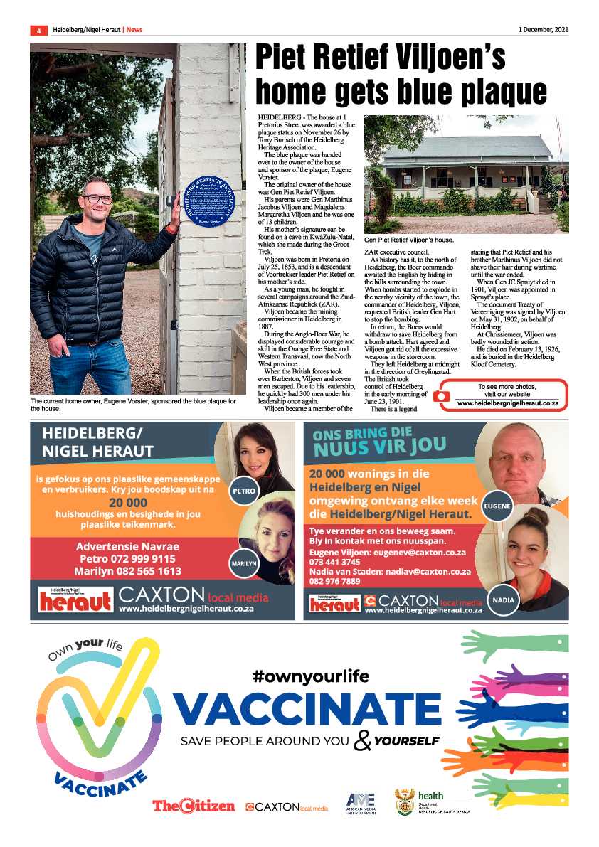 Heidelberg Nigel Herald 1 December 2021 page 4