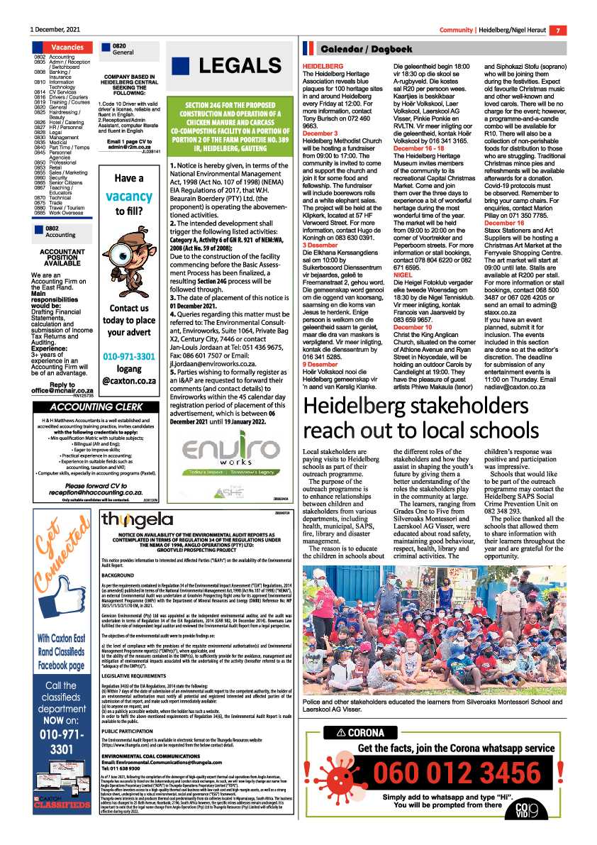 Heidelberg Nigel Herald 1 December 2021 page 7
