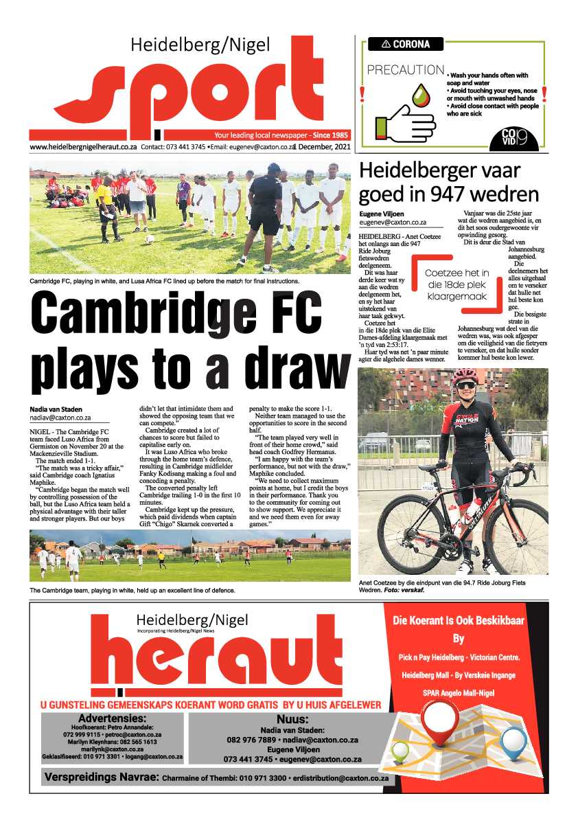 Heidelberg Nigel Herald 1 December 2021 page 8