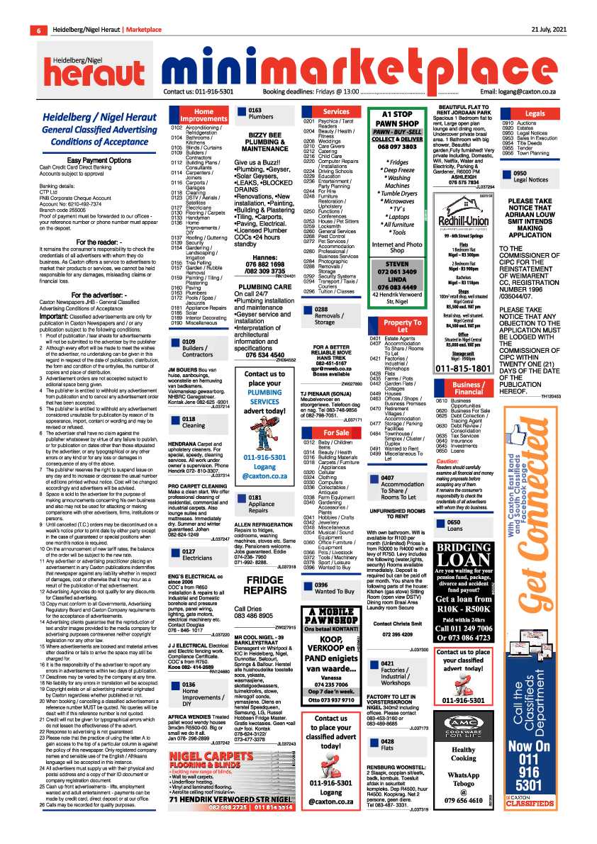 Heidelberg Nigel Herald 21 July 2021 page 6