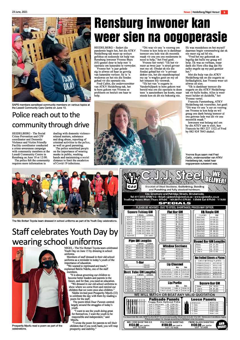 Heidelberg Nigel Herald 23 June 2021 page 9
