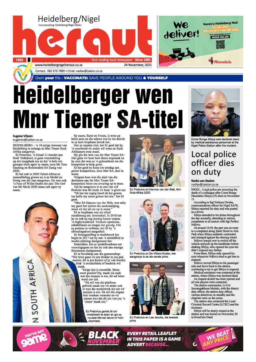 Heidelberg Nigel Herald 24 November 2021 page 3