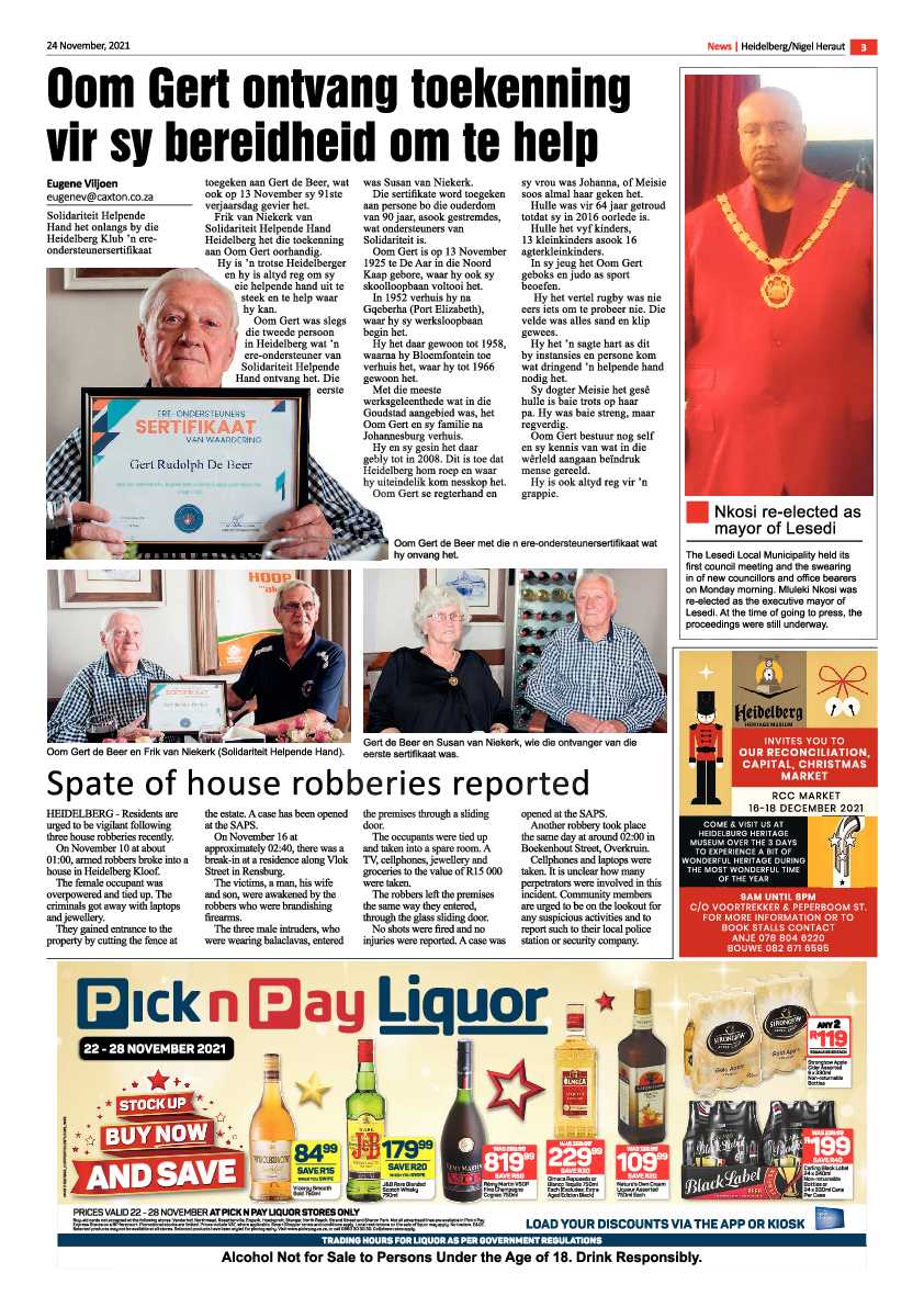 Heidelberg Nigel Herald 24 November 2021 page 5