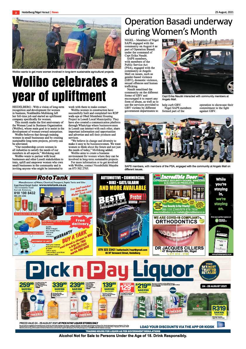 Heidelberg Nigel Herald 25 August 2021 page 2