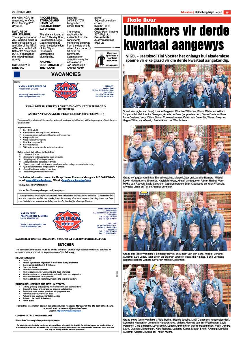 Heidelberg Nigel Herald 27 October 2021 page 14