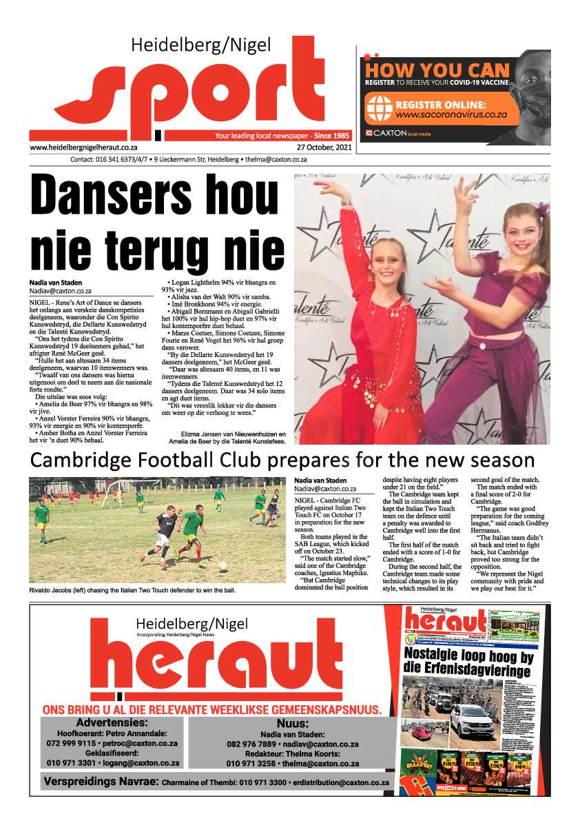 Heidelberg Nigel Herald 27 October 2021 page 15
