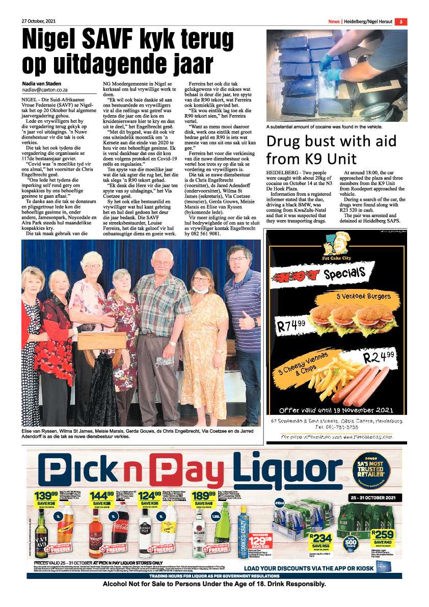 Heidelberg Nigel Herald 27 October 2021 page 3