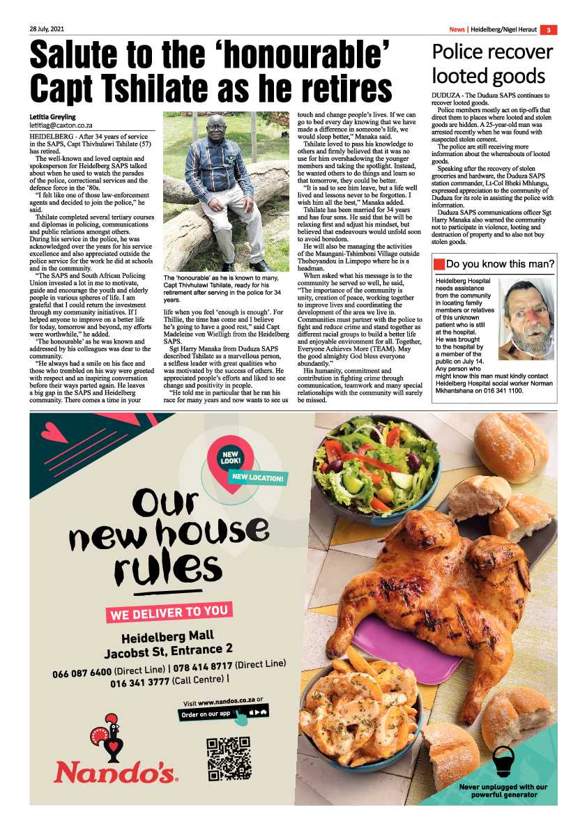 Heidelberg Nigel Herald 28 July 2021 page 3
