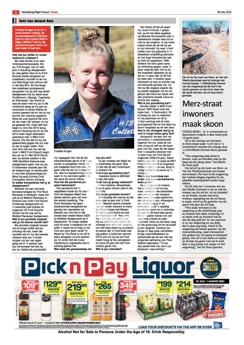 Heidelberg Nigel Herald 28 July 2021 page 4