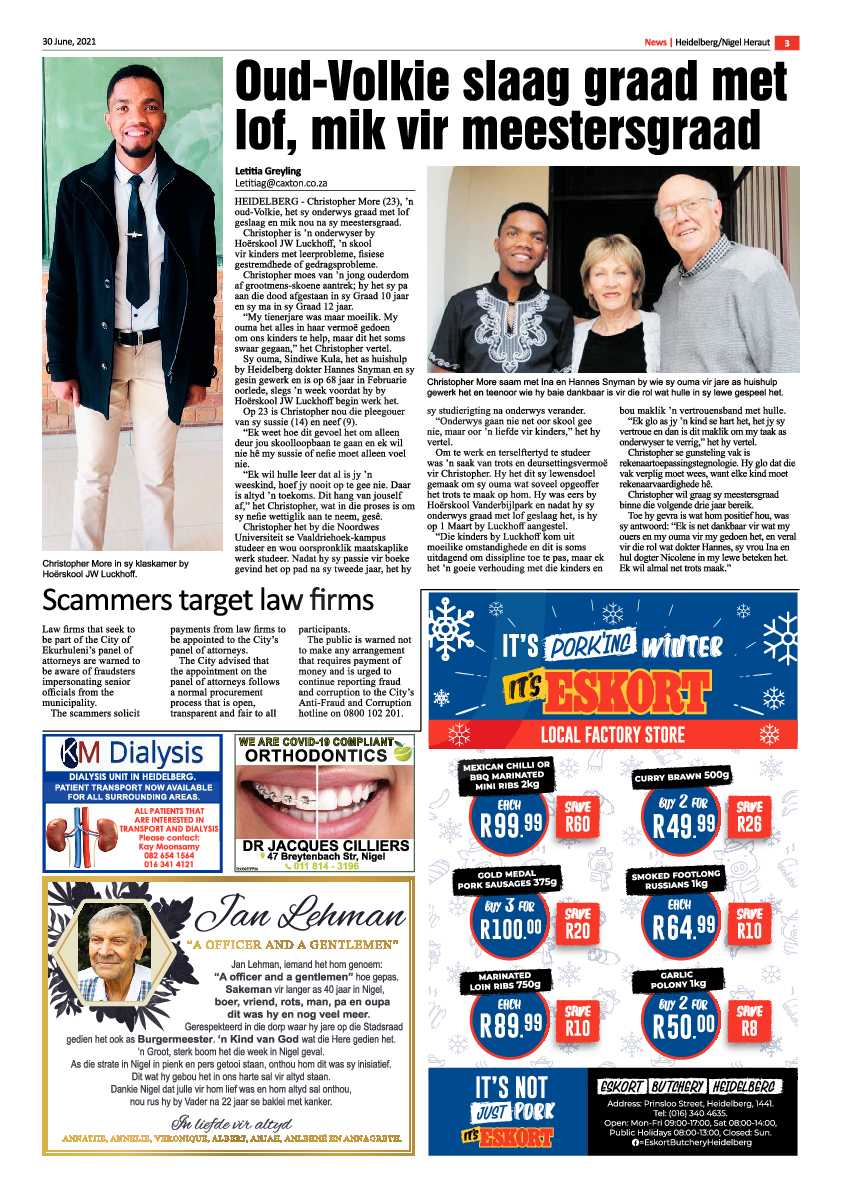Heidelberg Nigel Herald 30 June 2021 page 3