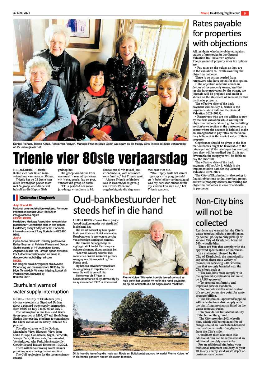 Heidelberg Nigel Herald 30 June 2021 page 5