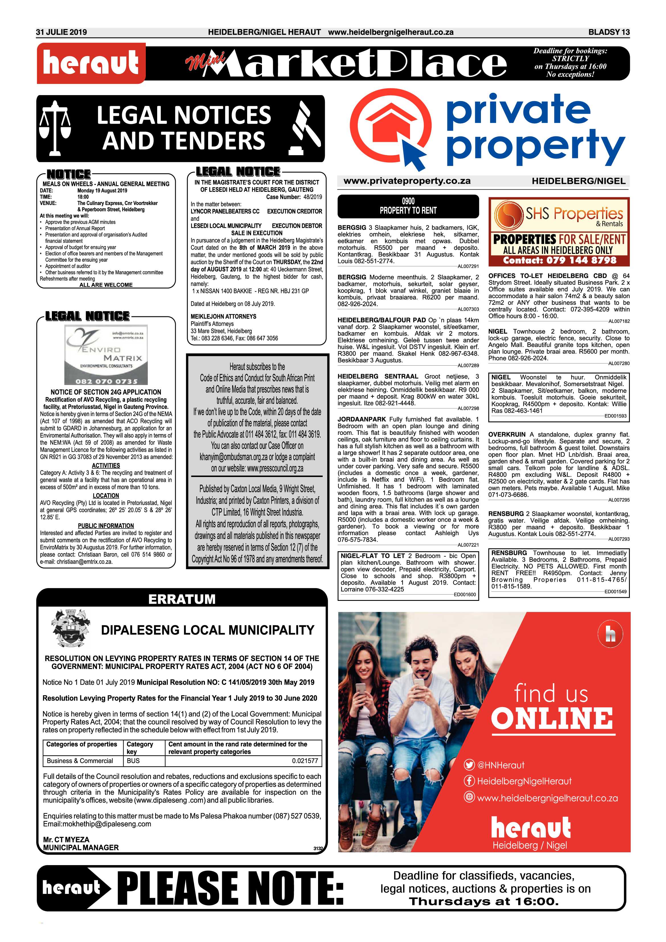 Heidelberg Nigel Heraut – 31 July 2019 page 13