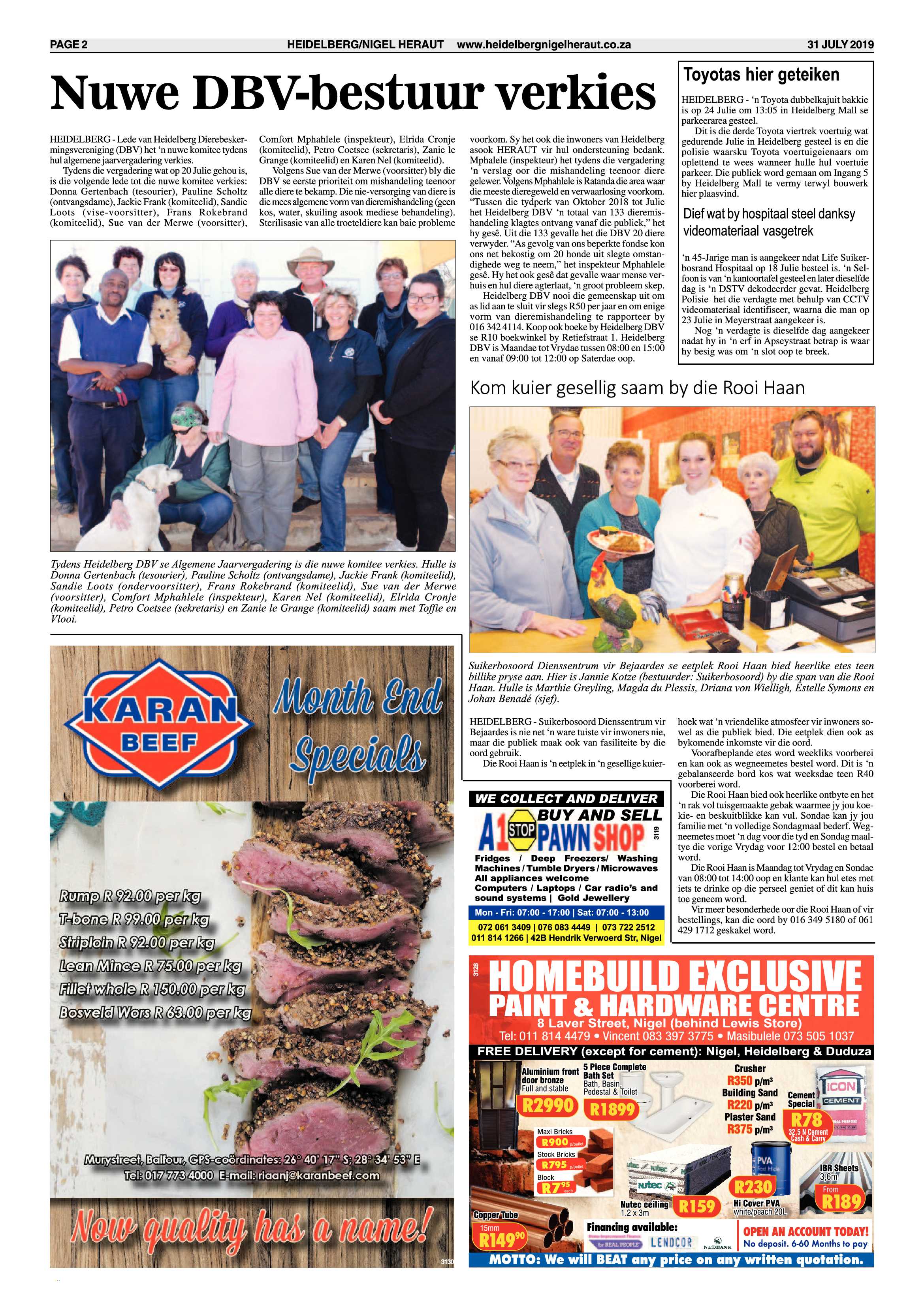 Heidelberg Nigel Heraut – 31 July 2019 page 2