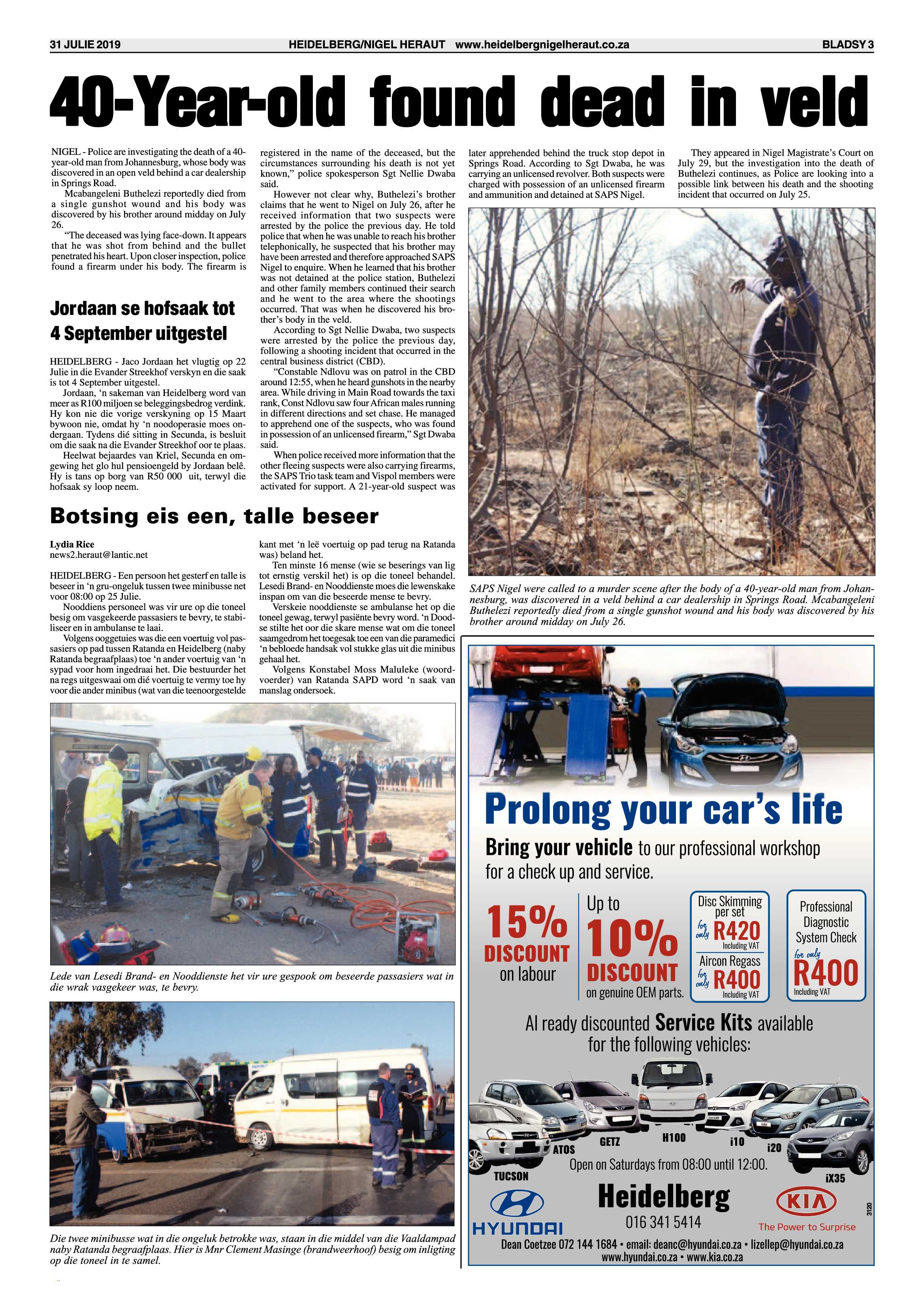 Heidelberg Nigel Heraut – 31 July 2019 page 3