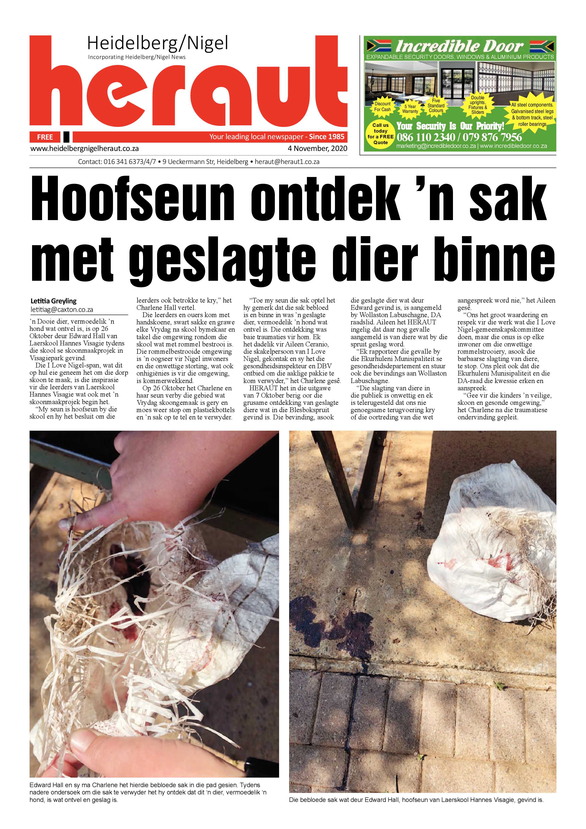 Heidelberg Nigel Heraut 04 November 2020 page 1