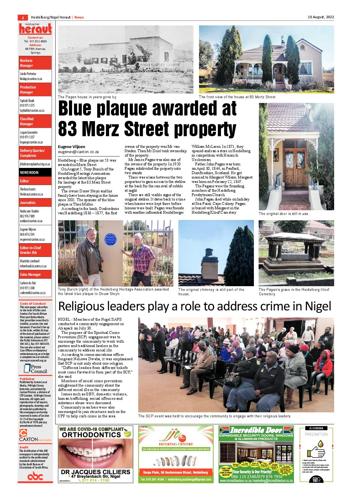 Heidelberg Nigel Heraut 10 August 2022 page 2