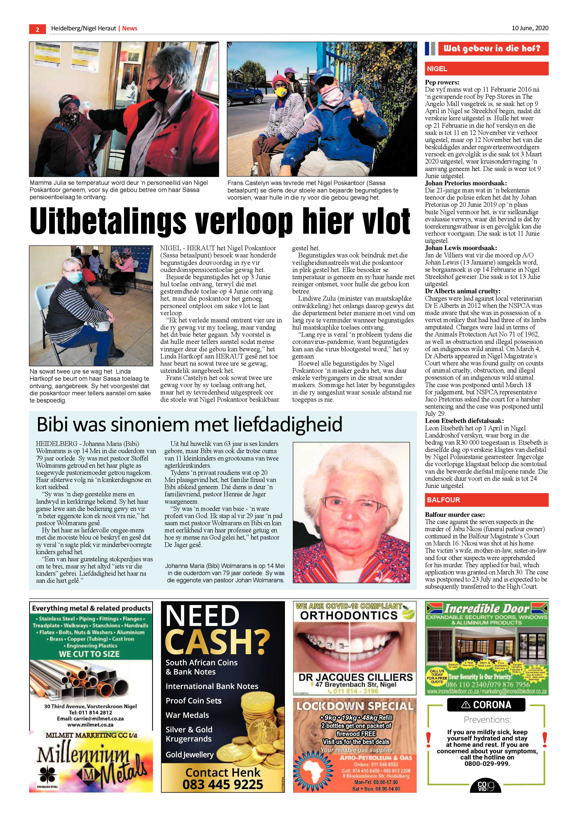 Heidelberg Nigel Heraut 10 June 2020 page 2