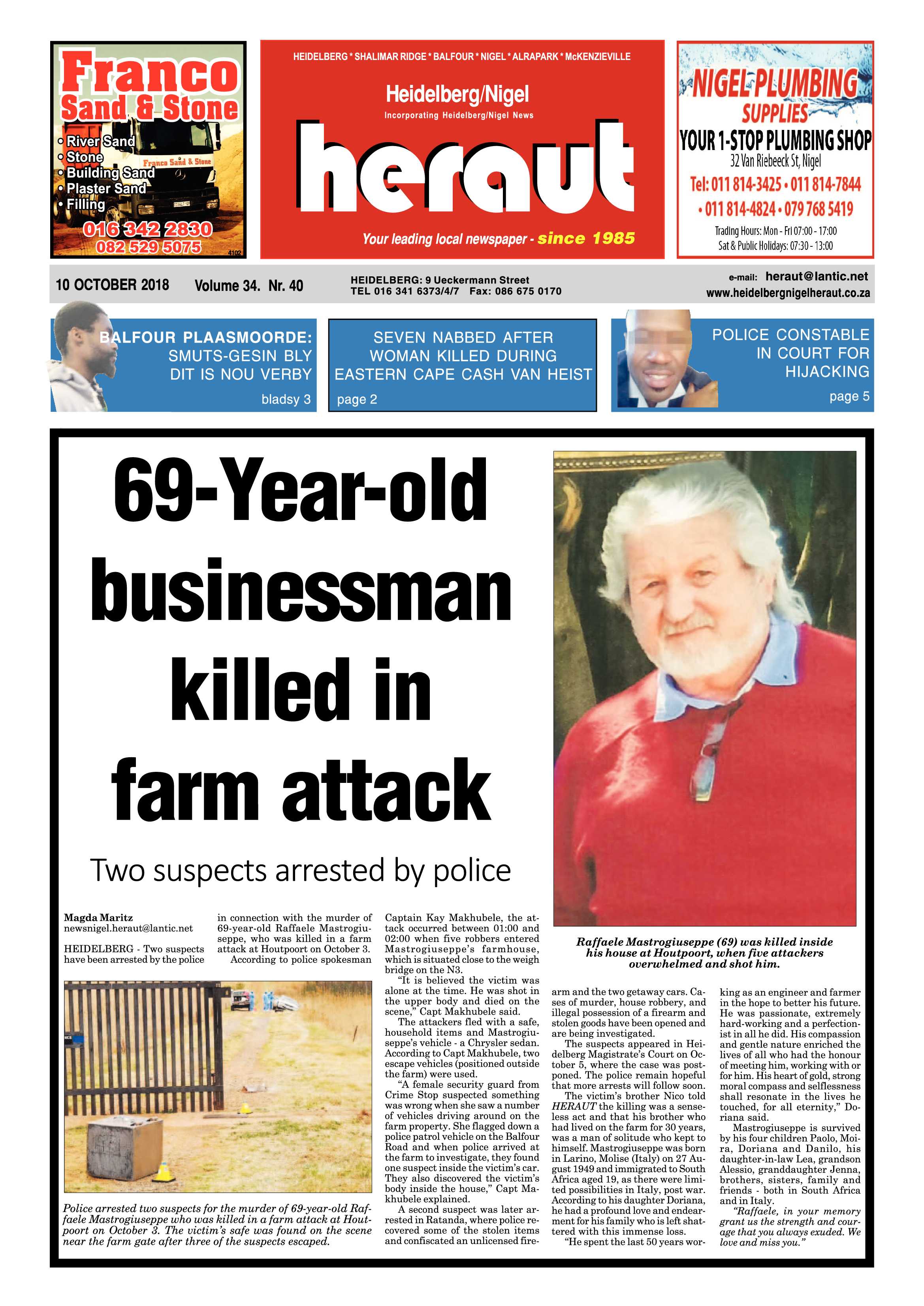 Heidelberg Nigel Heraut 10 October 2018 page 1