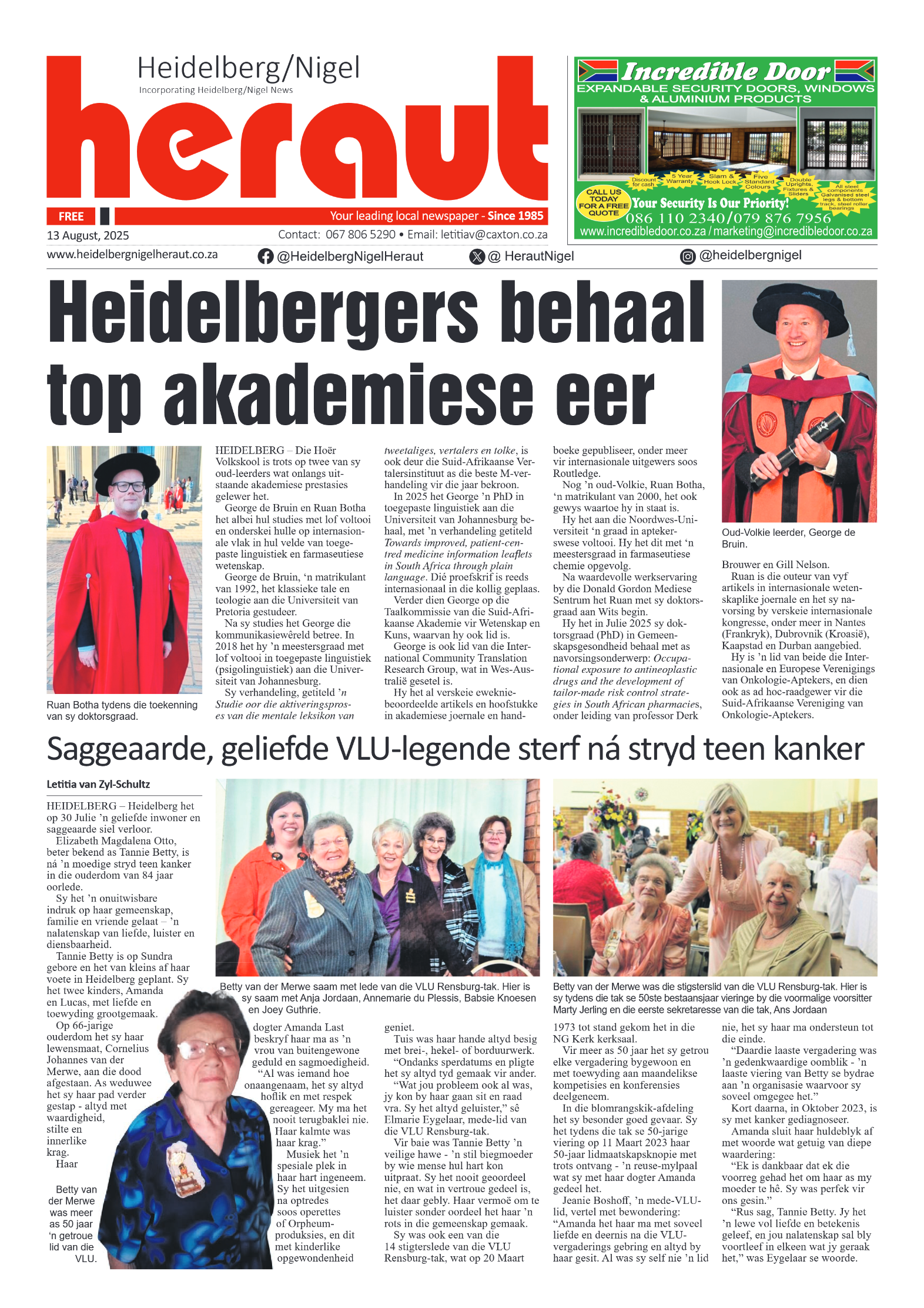 Heidelberg Nigel Heraut 13 August 2025 page 1
