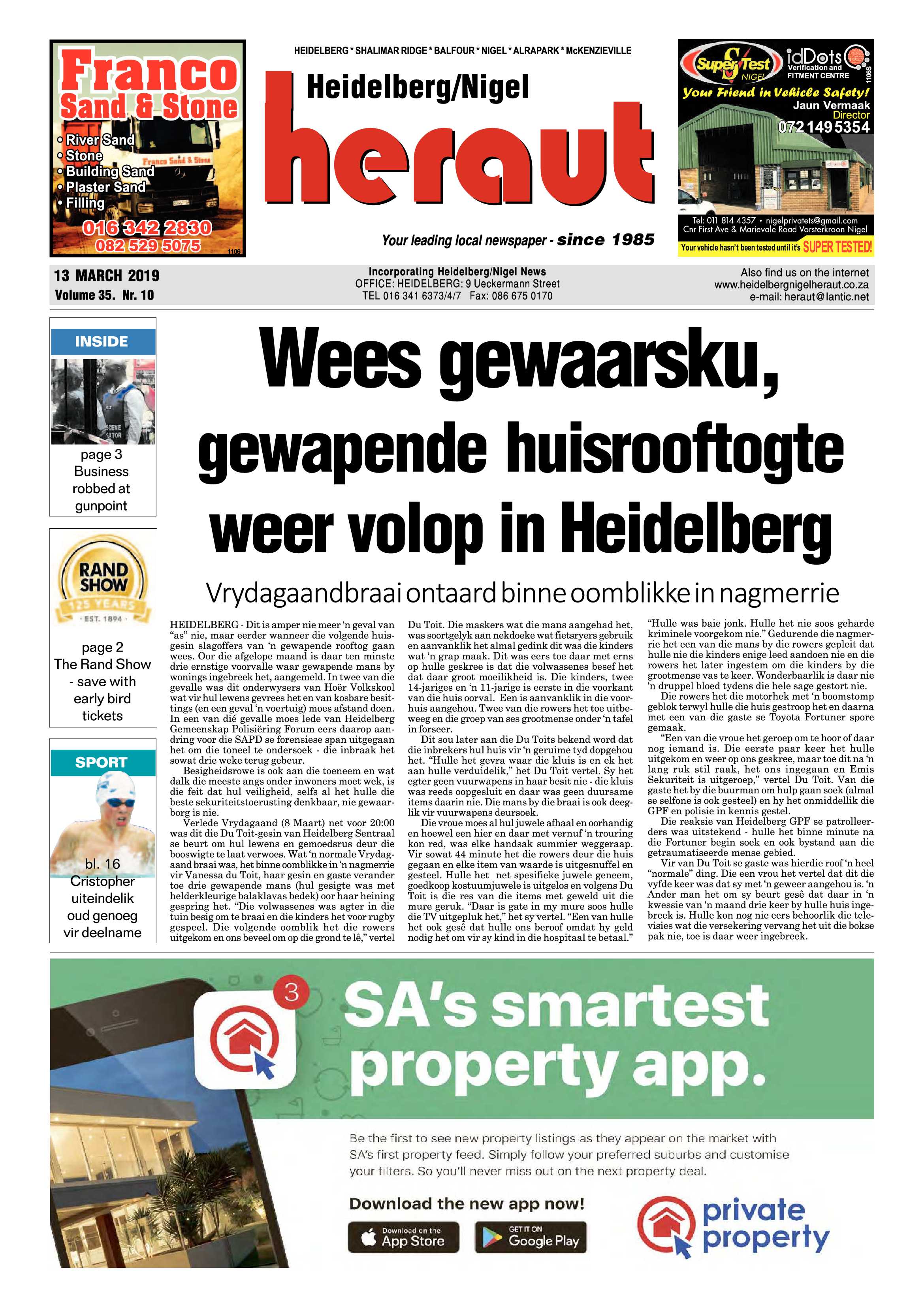 Heidelberg Nigel Heraut 13 March 2019 page 1