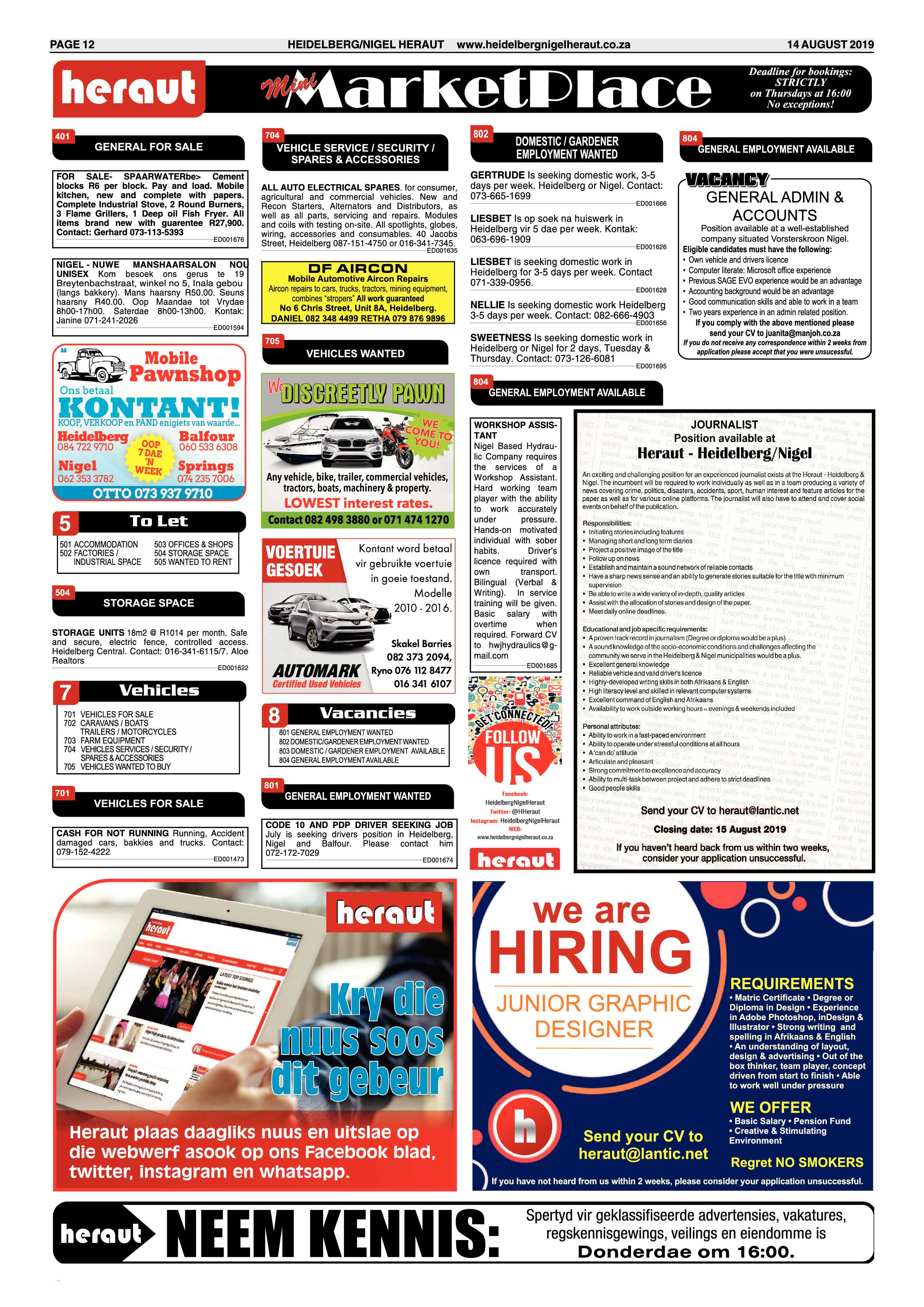 Heidelberg/Nigel Heraut 14 August 2019 page 12