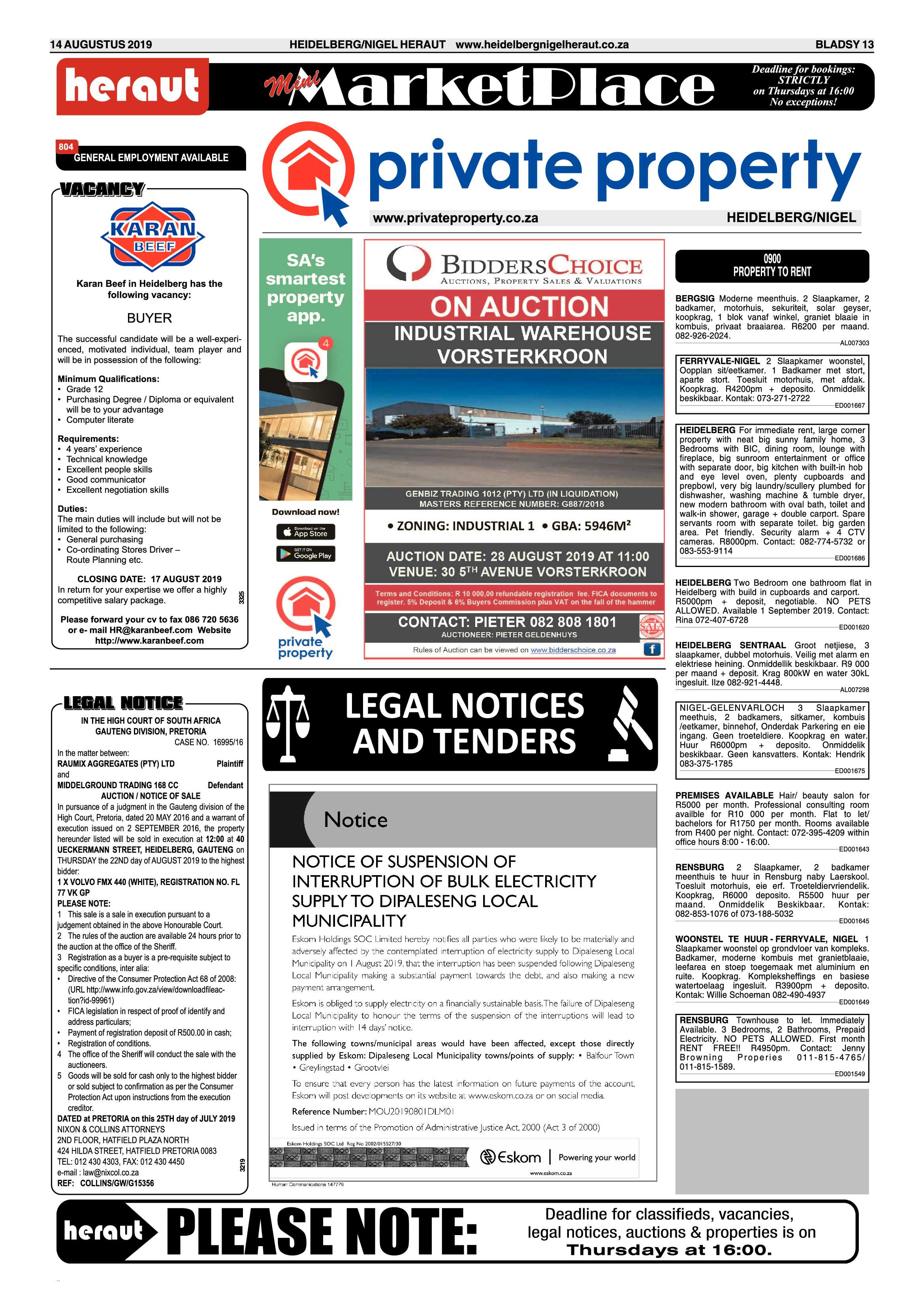 Heidelberg/Nigel Heraut 14 August 2019 page 13