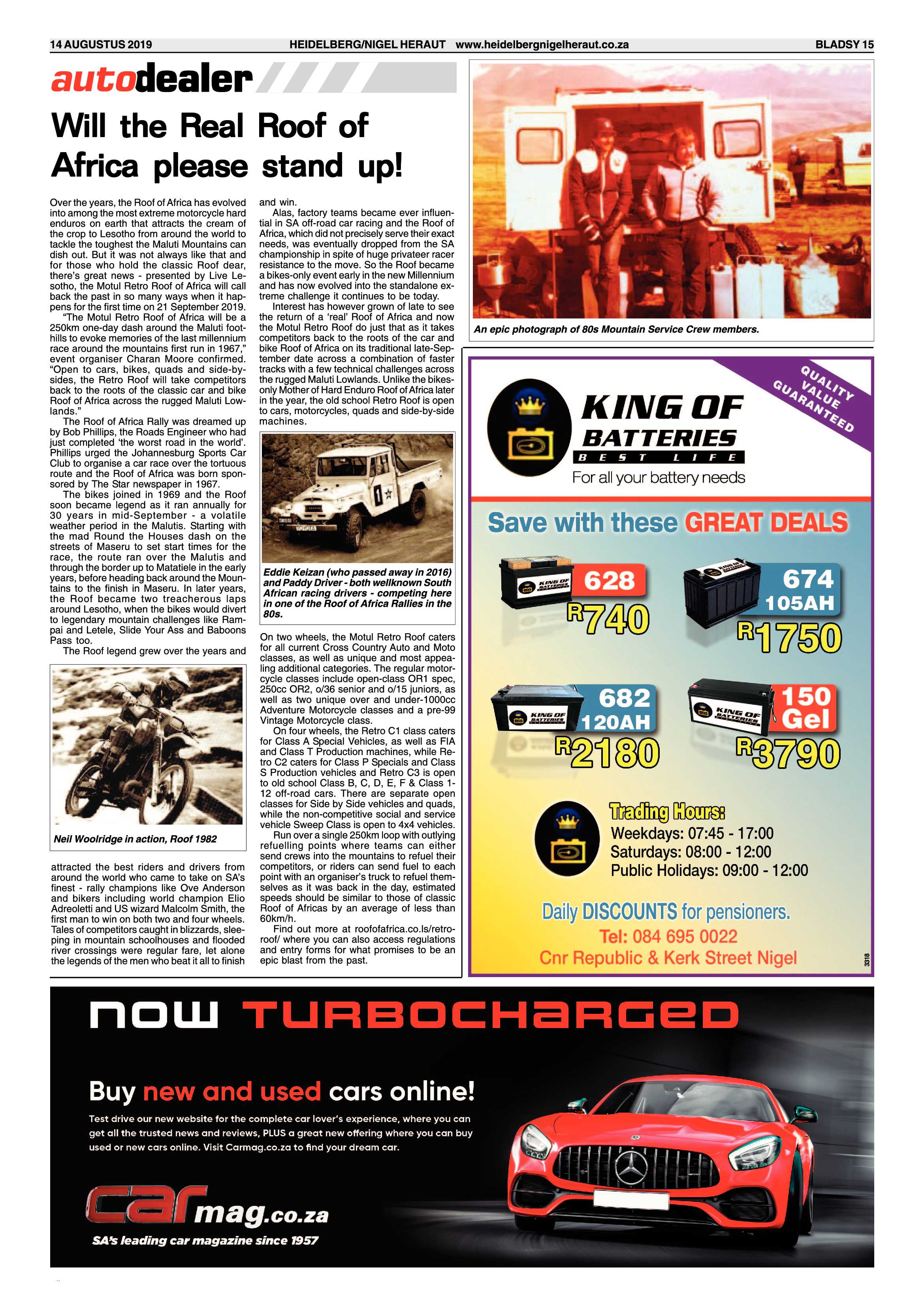 Heidelberg/Nigel Heraut 14 August 2019 page 15
