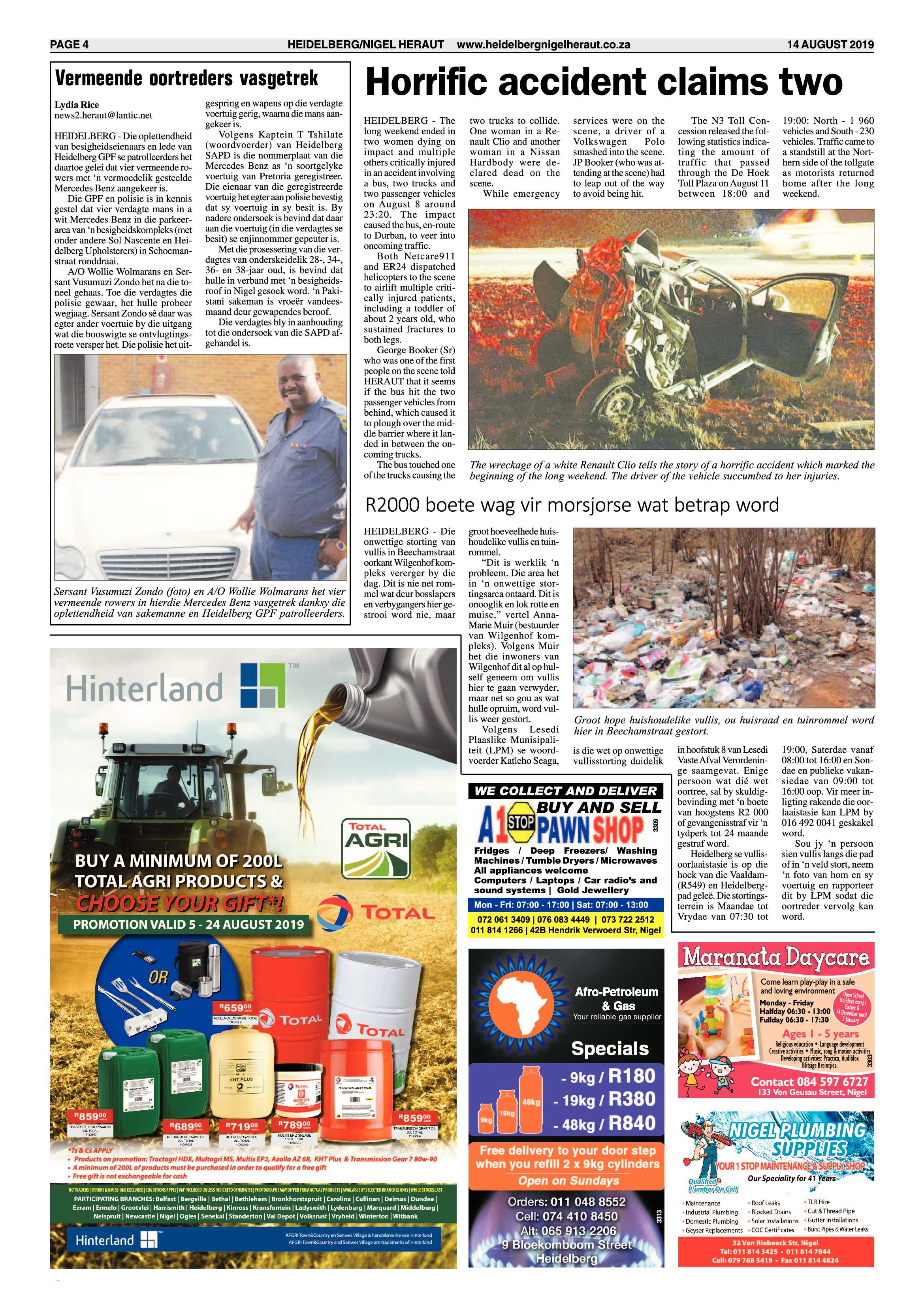 Heidelberg/Nigel Heraut 14 August 2019 page 4